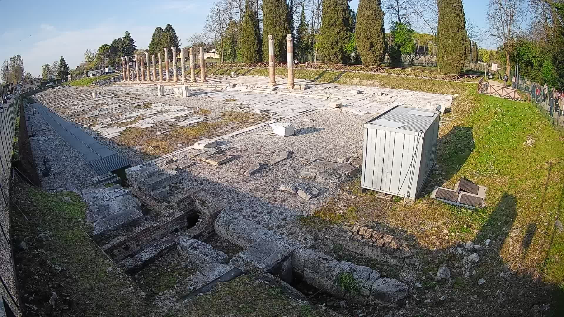 Webcam Forum Romanum von Aquileia – Liveblick auf das antike Zentrum