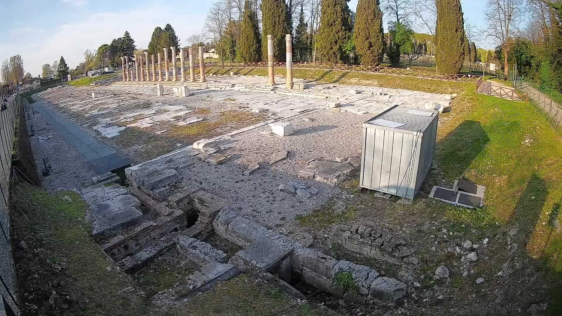 Webcam Foro Romano di Aquileia – Vista live sull’antico Foro