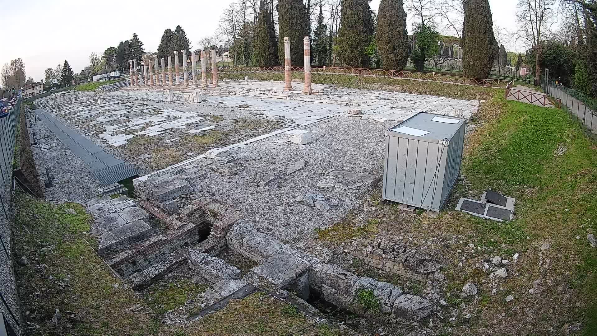 Webcam Foro Romano di Aquileia – Vista live sull’antico Foro