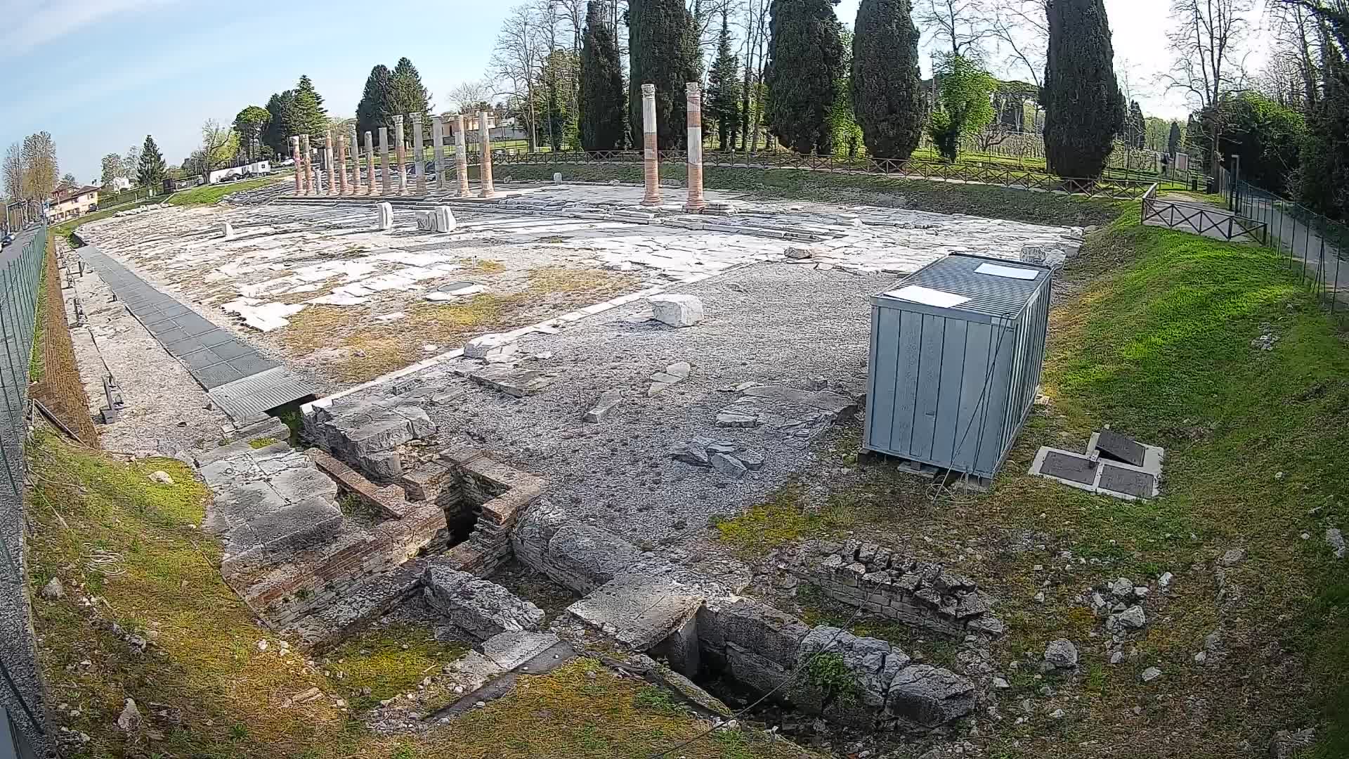 Webcam Foro Romano de Aquileia – Vista en vivo del Foro Romano