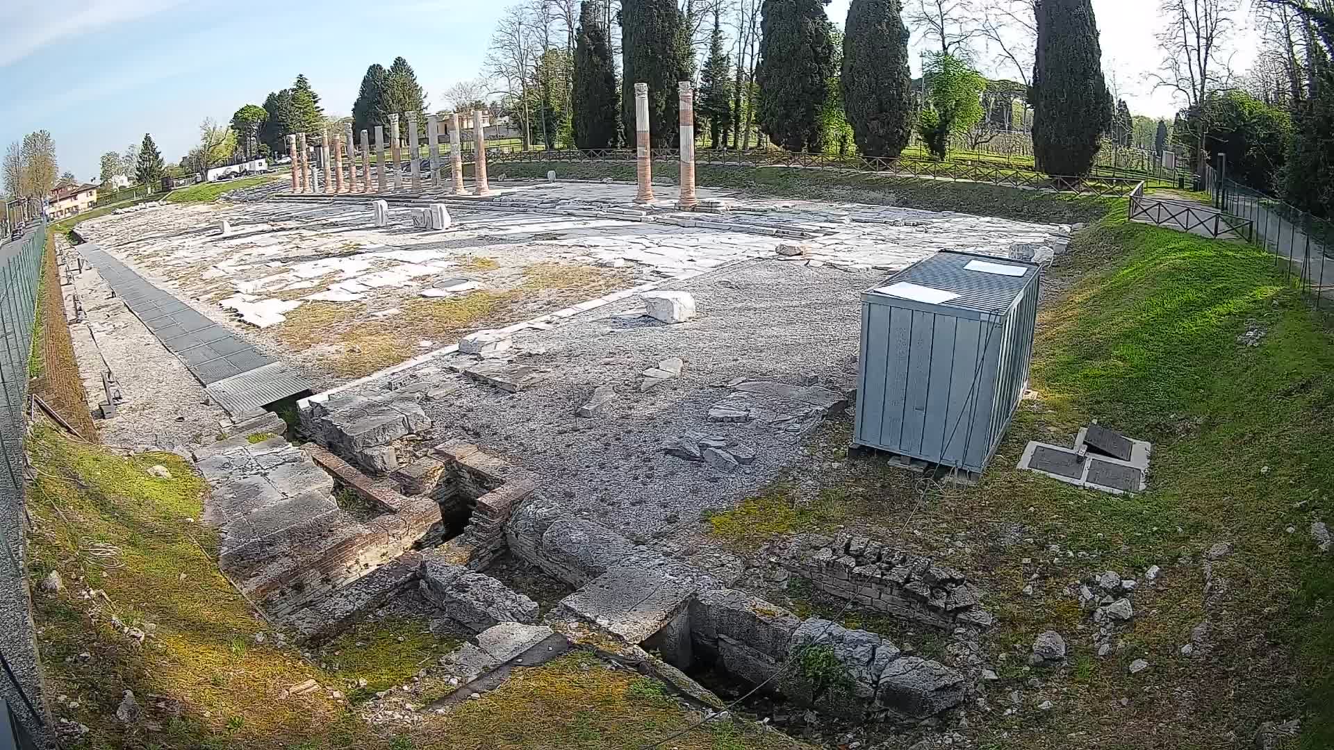 Webcam du Forum Romain d’Aquilée – Vue en direct du site antique