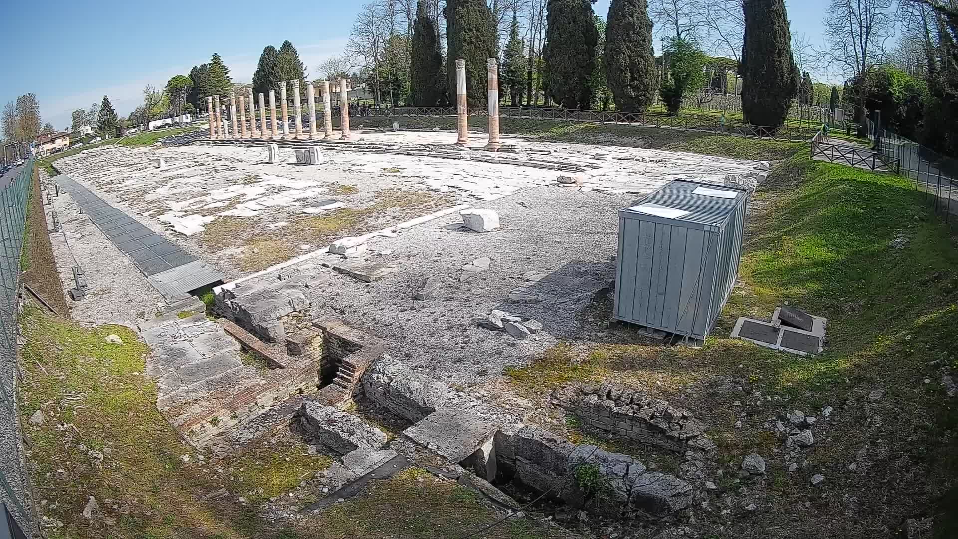 Webcam du Forum Romain d’Aquilée – Vue en direct du site antique