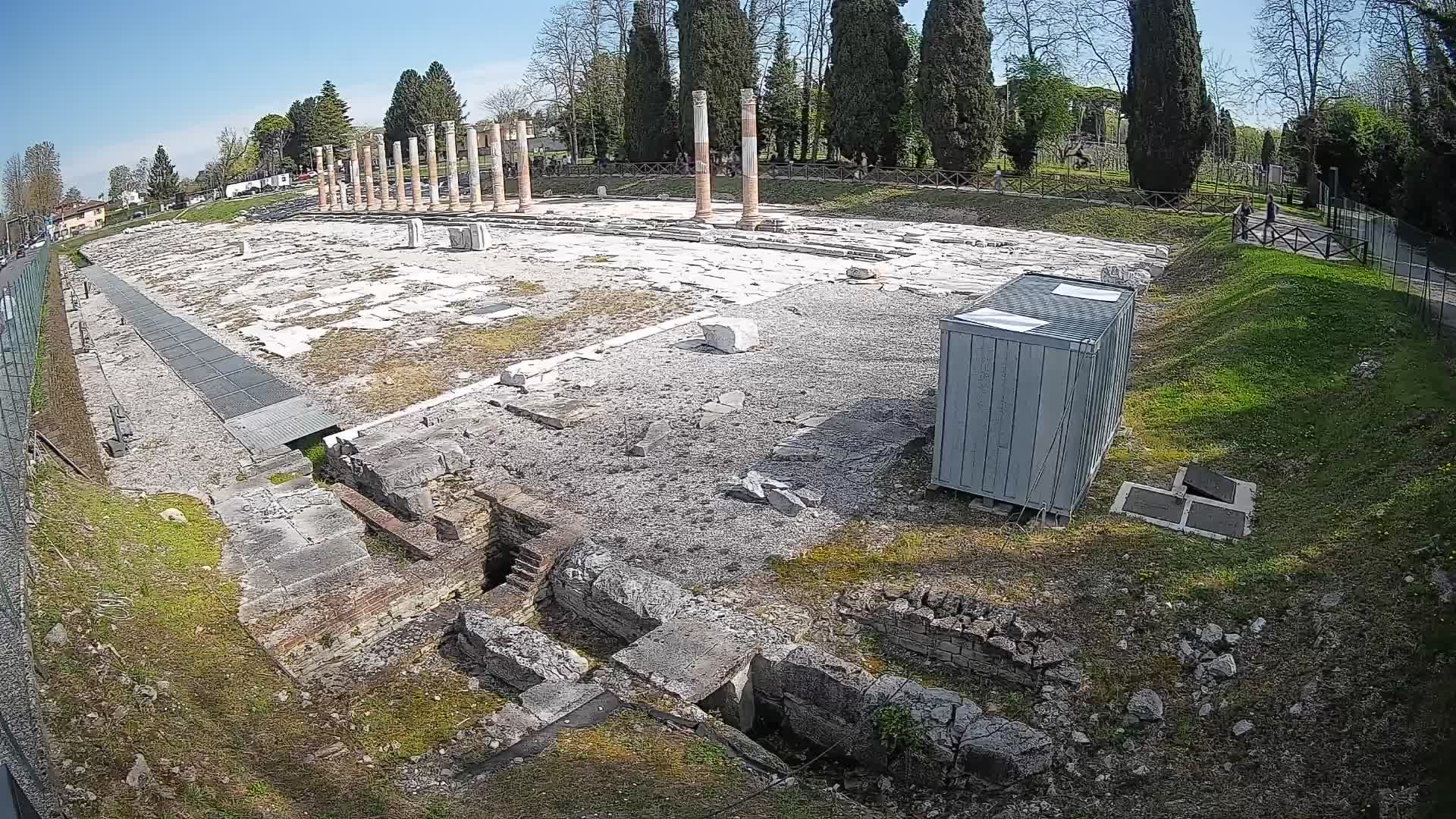 Webcam du Forum Romain d’Aquilée – Vue en direct du site antique