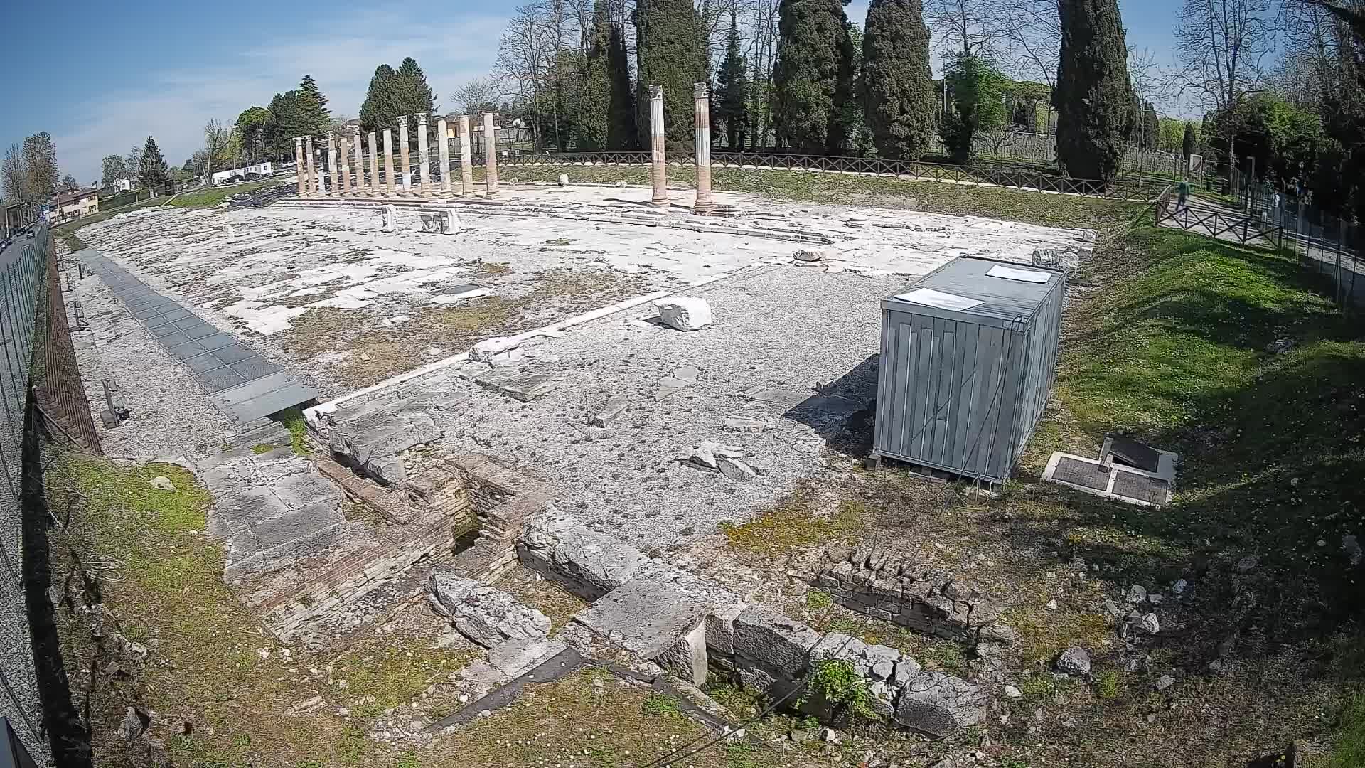 Webcam Foro Romano di Aquileia – Vista live sull’antico Foro