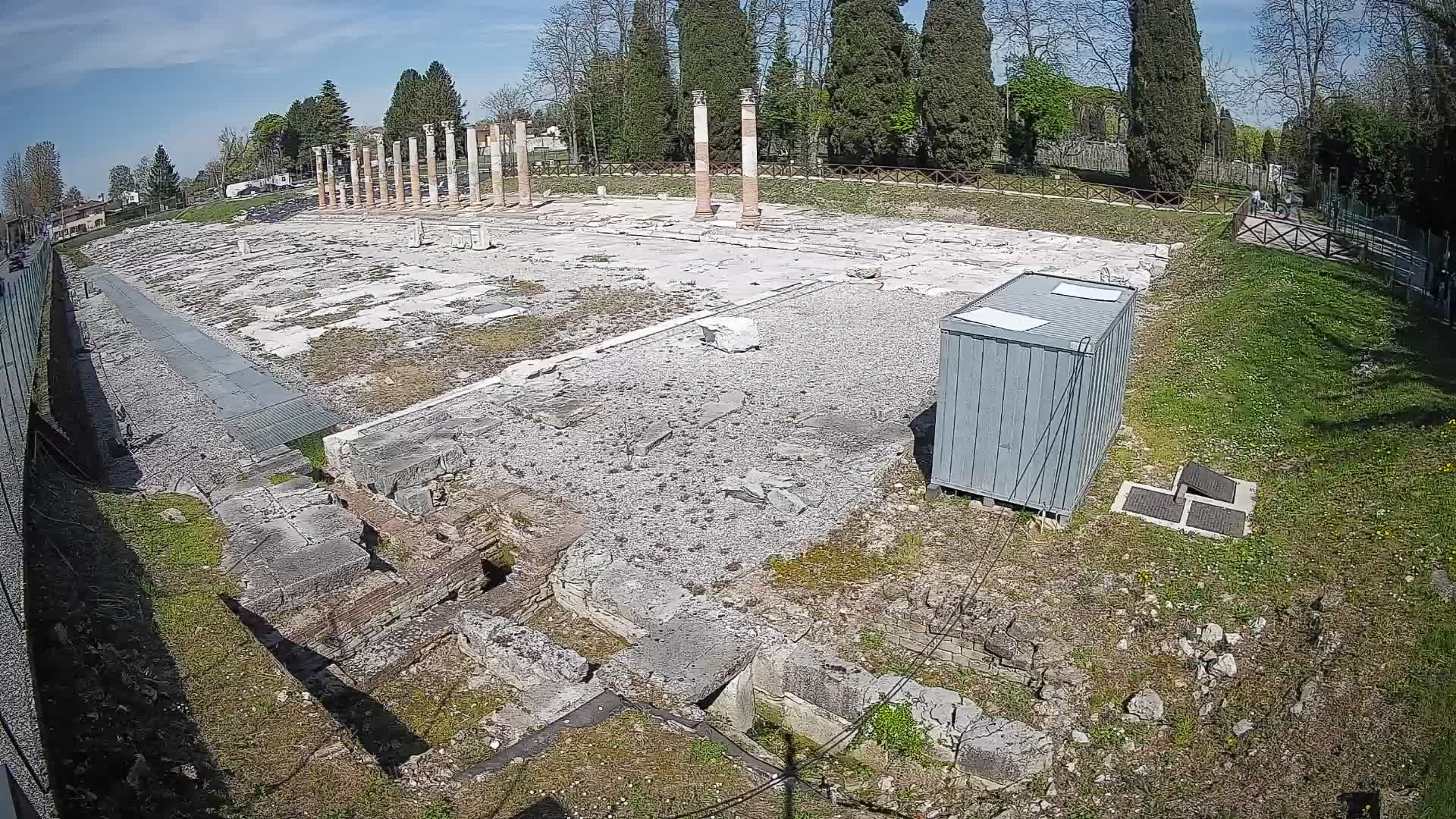Webcam Foro Romano di Aquileia – Vista live sull’antico Foro