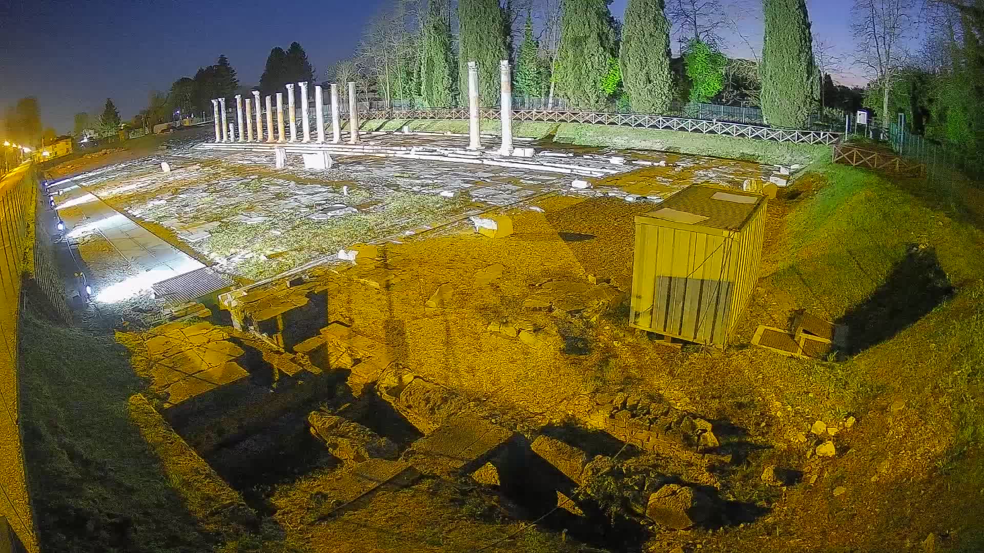 Webcam Foro Romano di Aquileia – Vista live sull’antico Foro