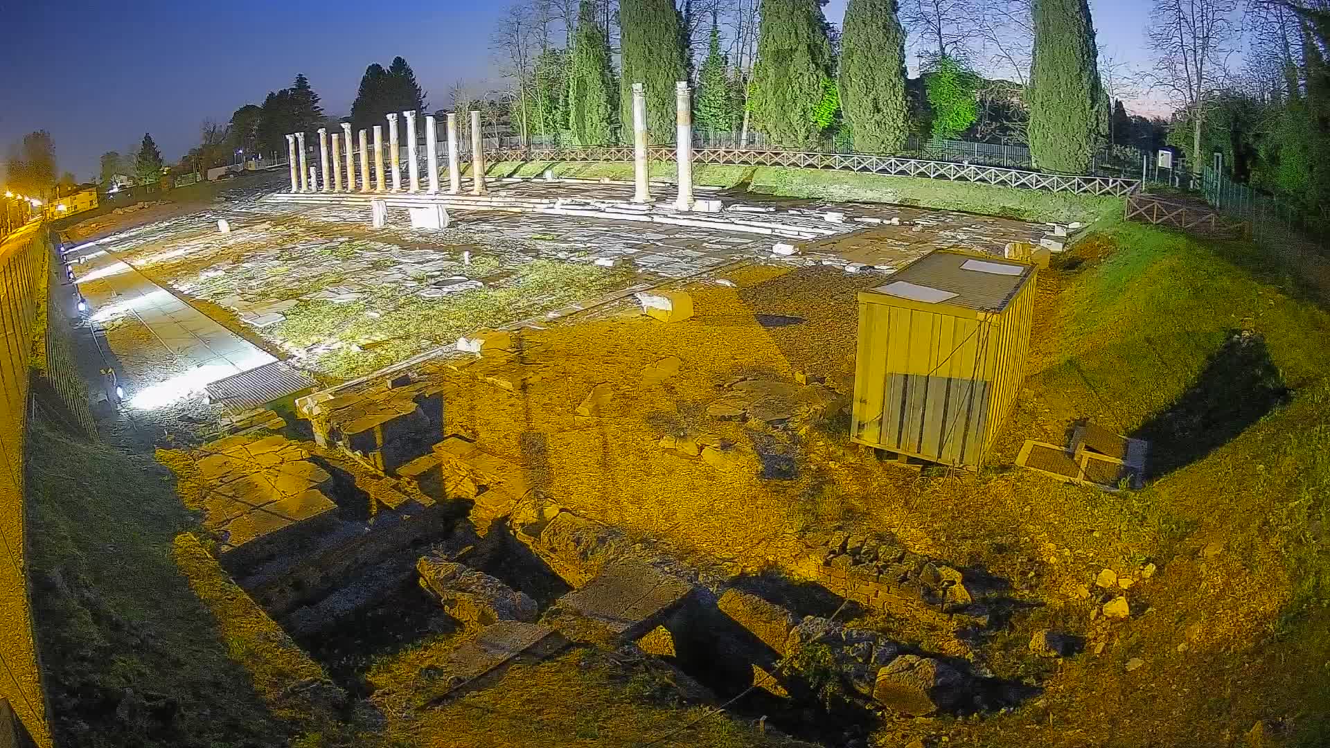 Webcam Foro Romano de Aquileia – Vista en vivo del Foro Romano