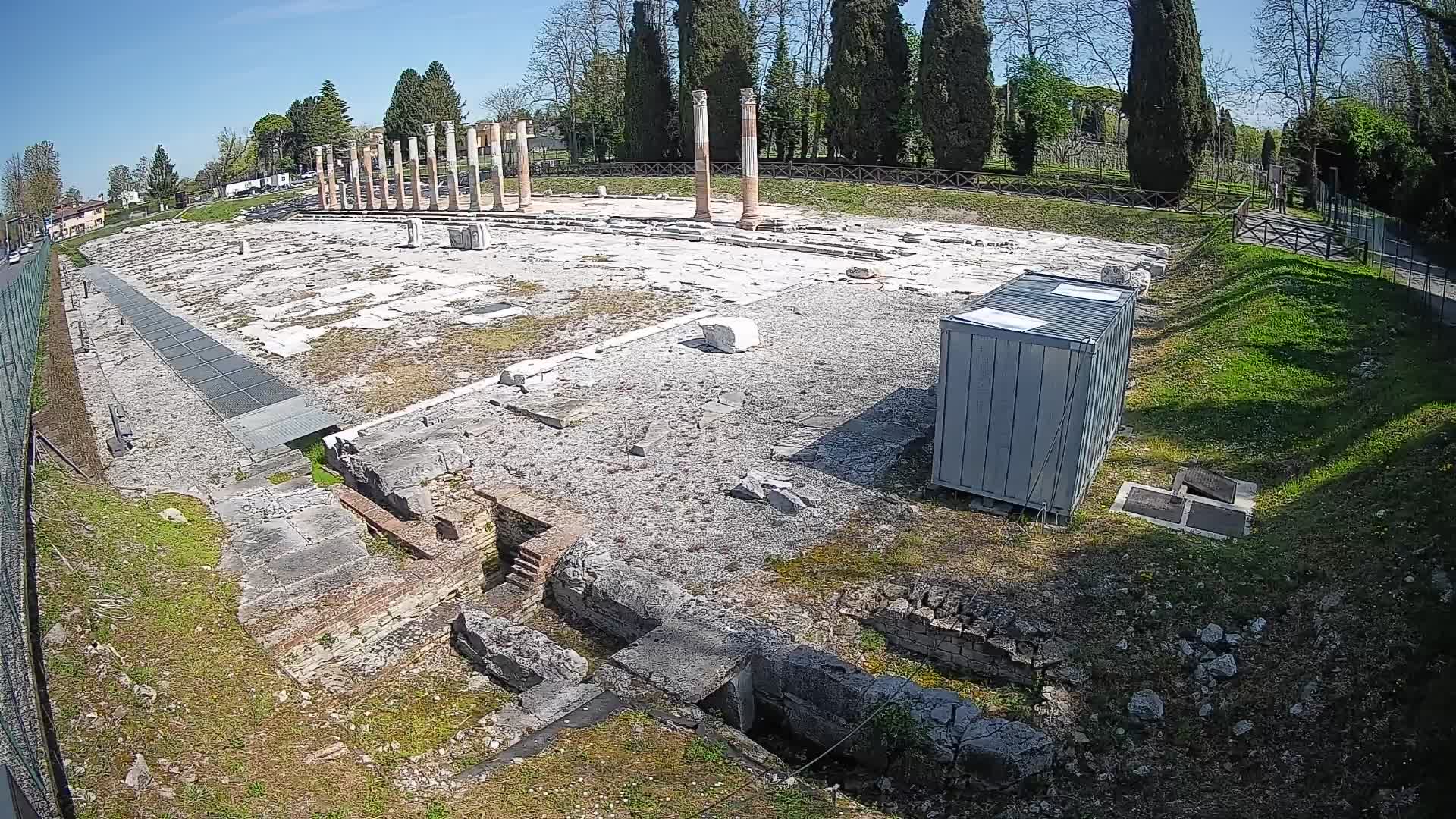 Webcam du Forum Romain d’Aquilée – Vue en direct du site antique