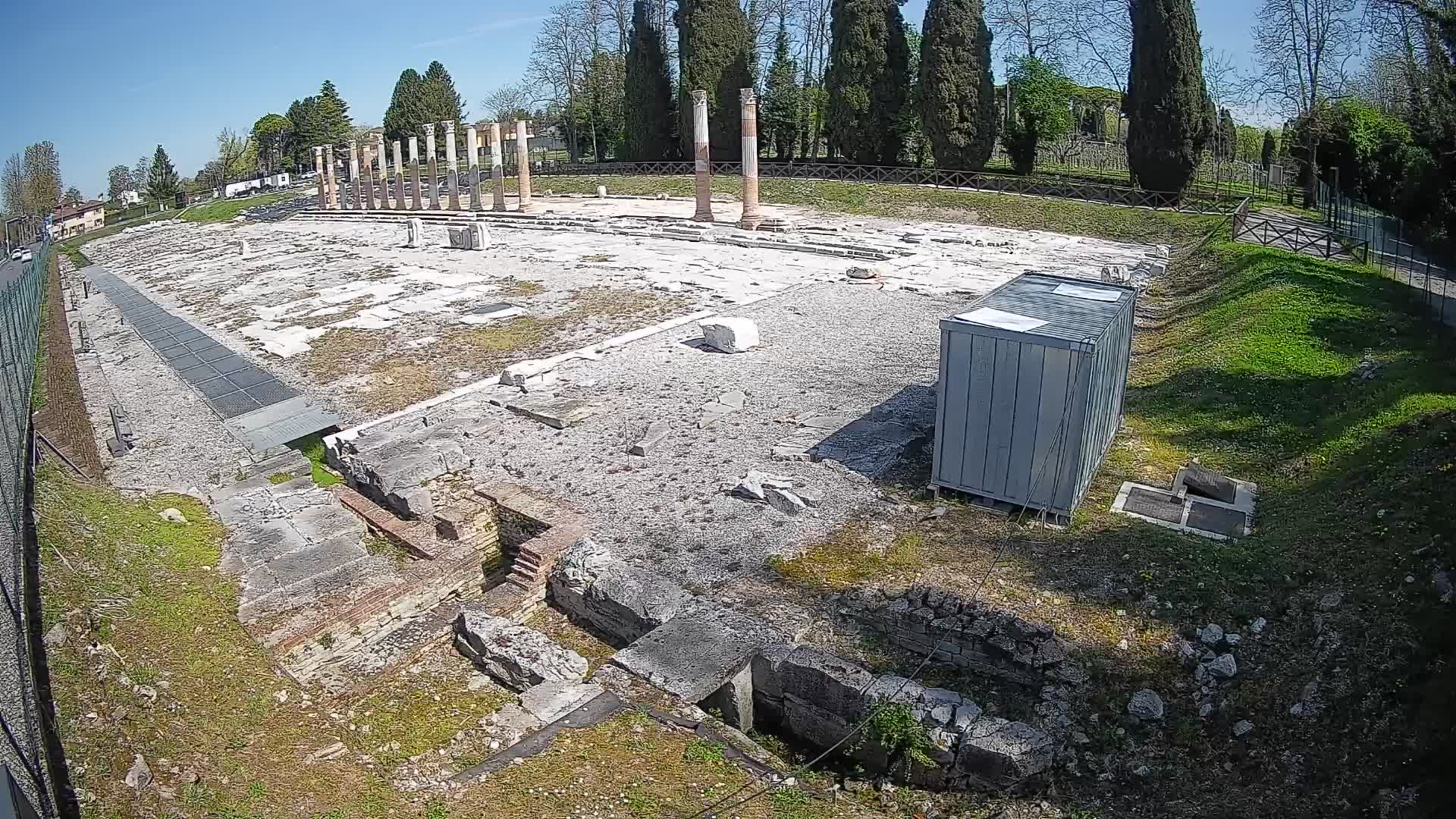 Webcam Foro Romano de Aquileia – Vista en vivo del Foro Romano