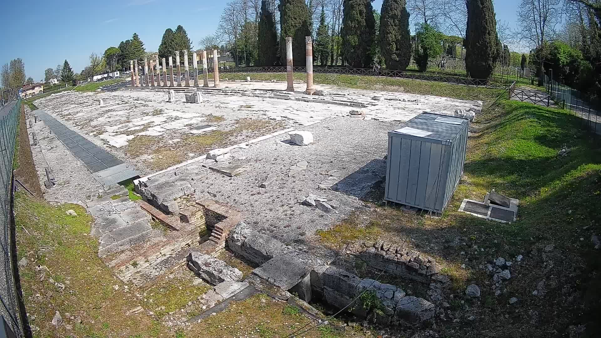 Webcam Foro Romano de Aquileia – Vista en vivo del Foro Romano