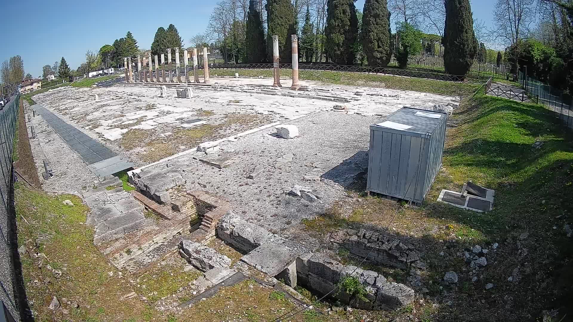 Webcam Forum Romanum von Aquileia – Liveblick auf das antike Zentrum