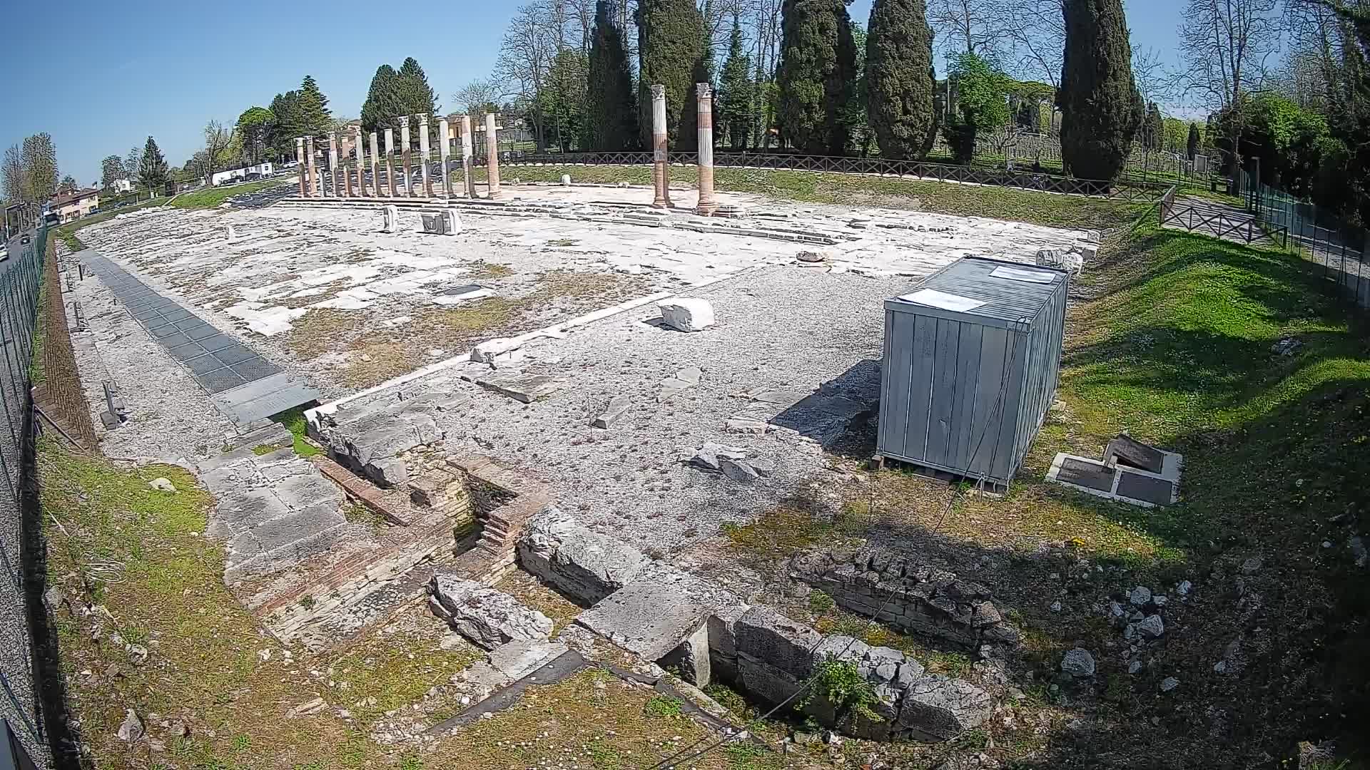 Webcam Foro Romano de Aquileia – Vista en vivo del Foro Romano