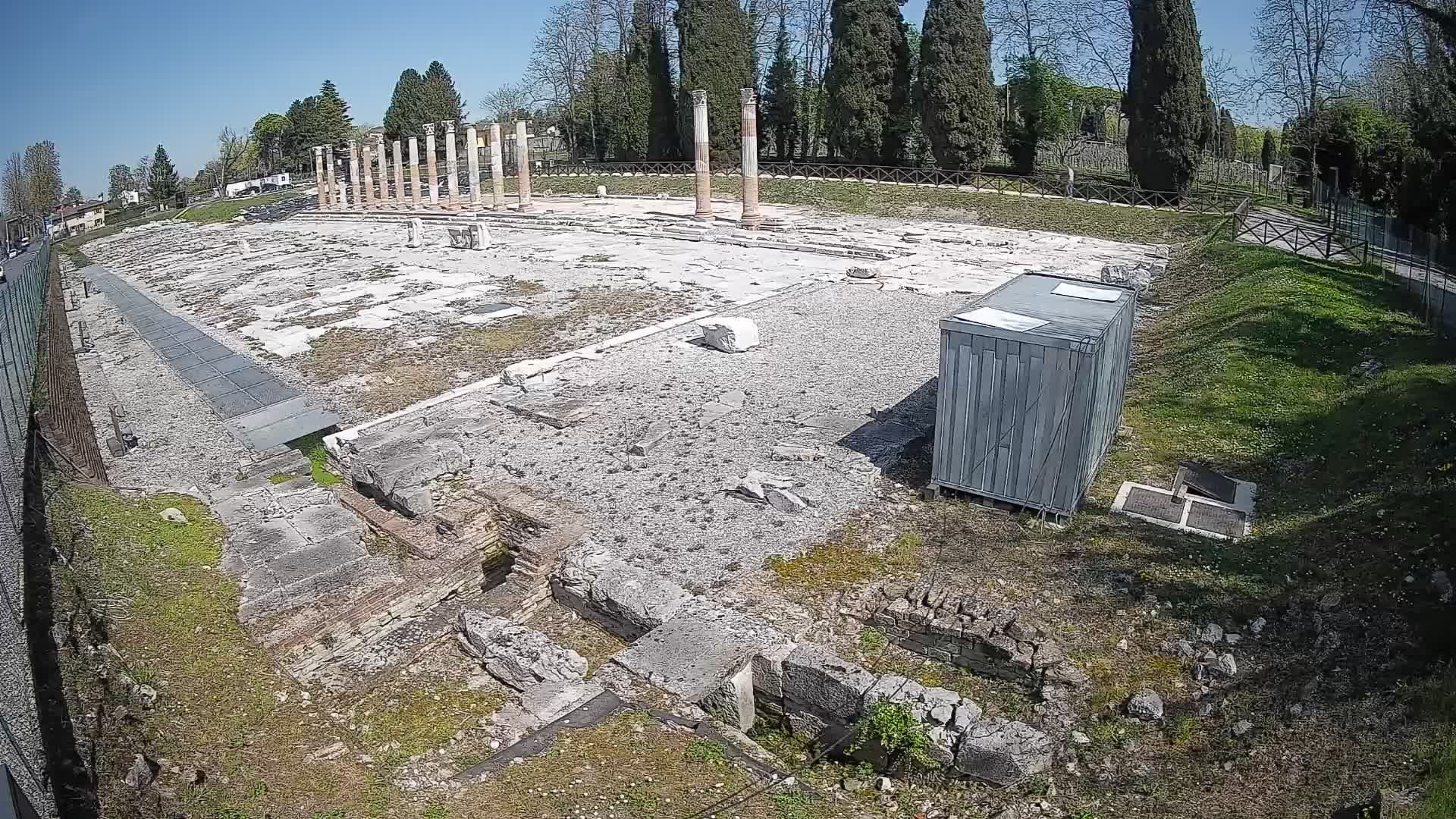 Webcam Foro Romano di Aquileia – Vista live sull’antico Foro