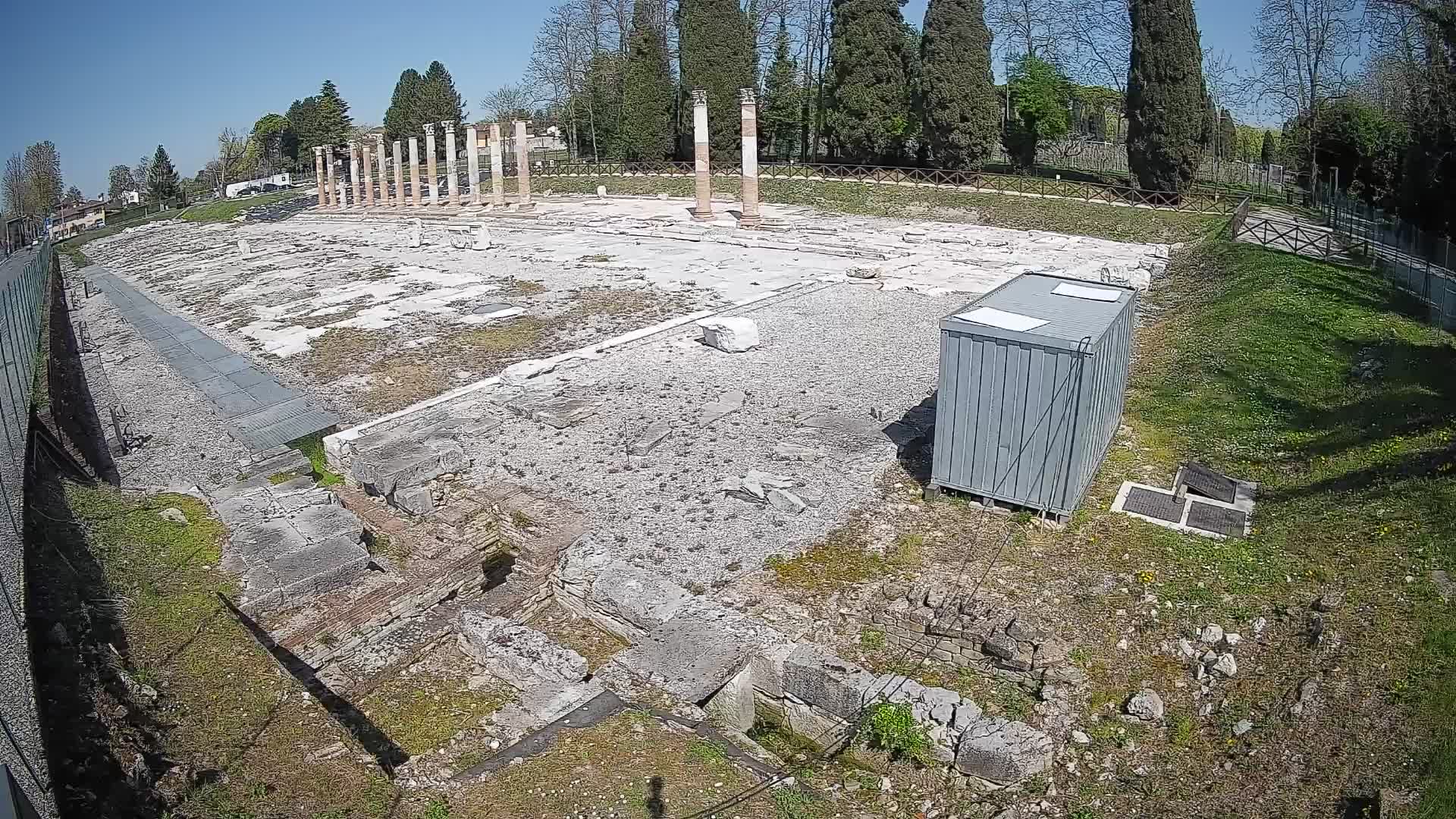 Webcam Foro Romano de Aquileia – Vista en vivo del Foro Romano