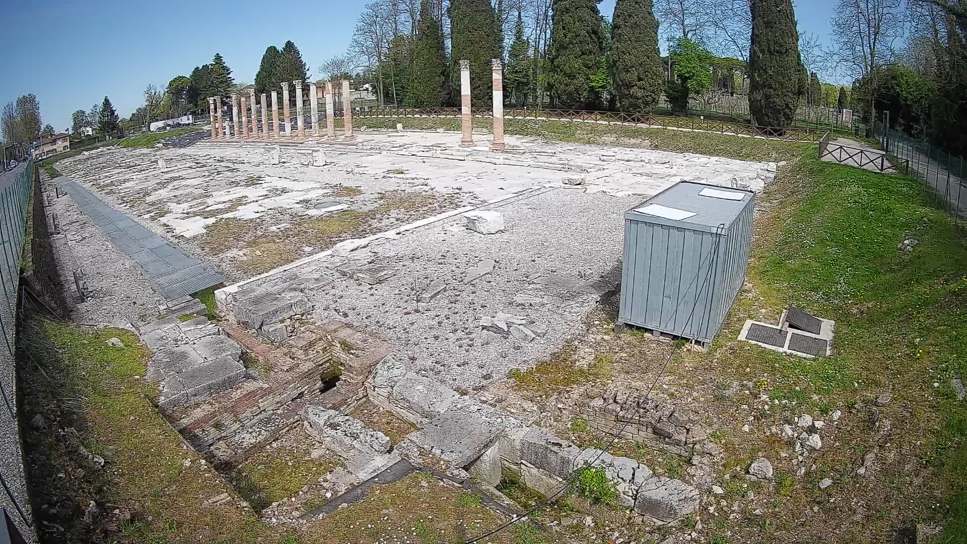 Webcam Foro Romano de Aquileia – Vista en vivo del Foro Romano