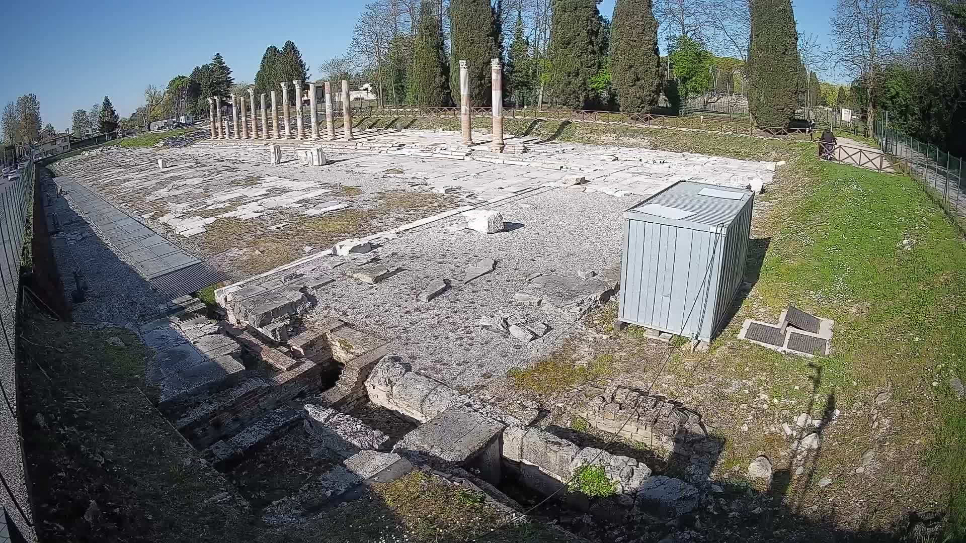 Webcam du Forum Romain d’Aquilée – Vue en direct du site antique