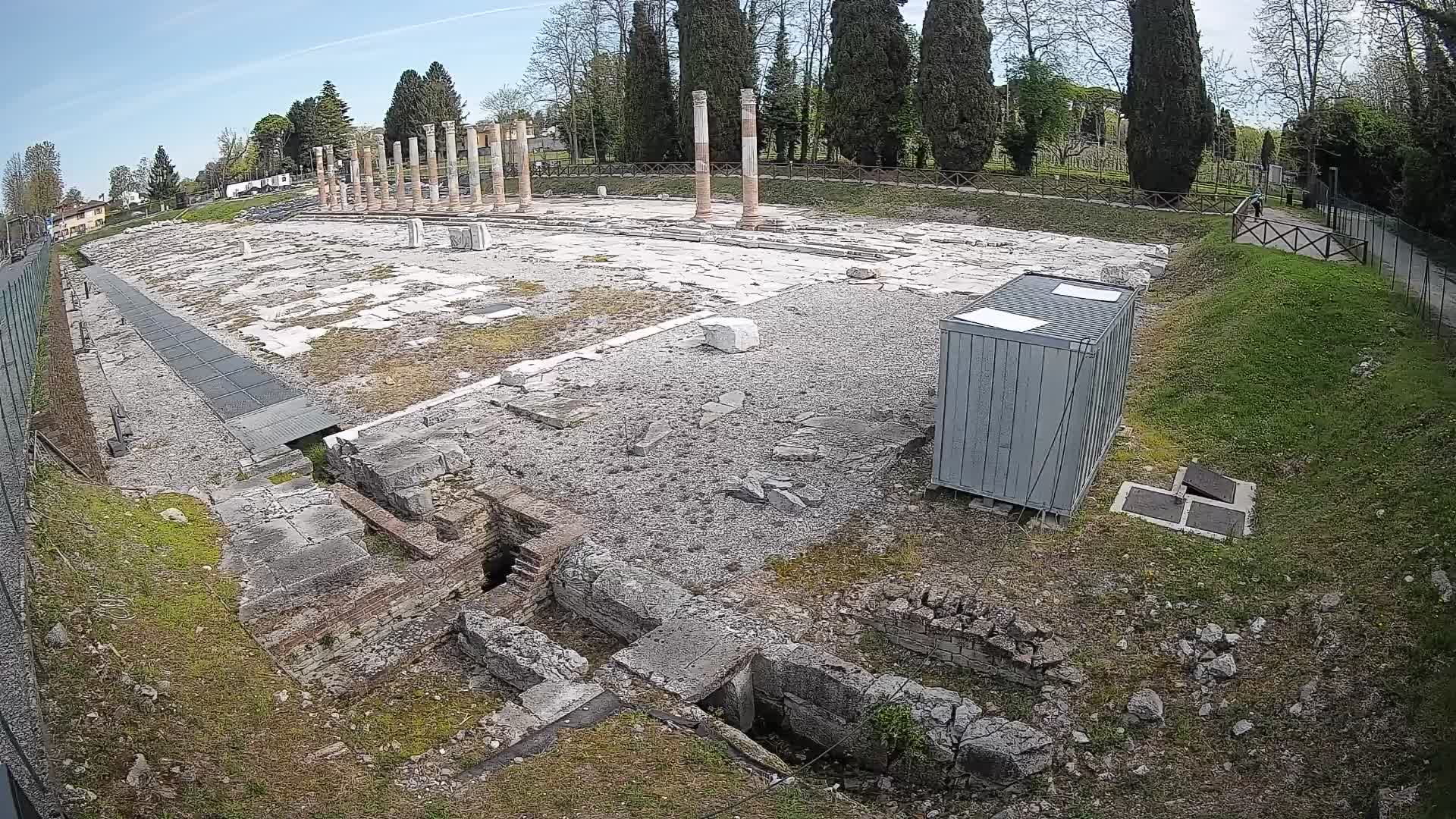 Webcam Foro Romano di Aquileia – Vista live sull’antico Foro