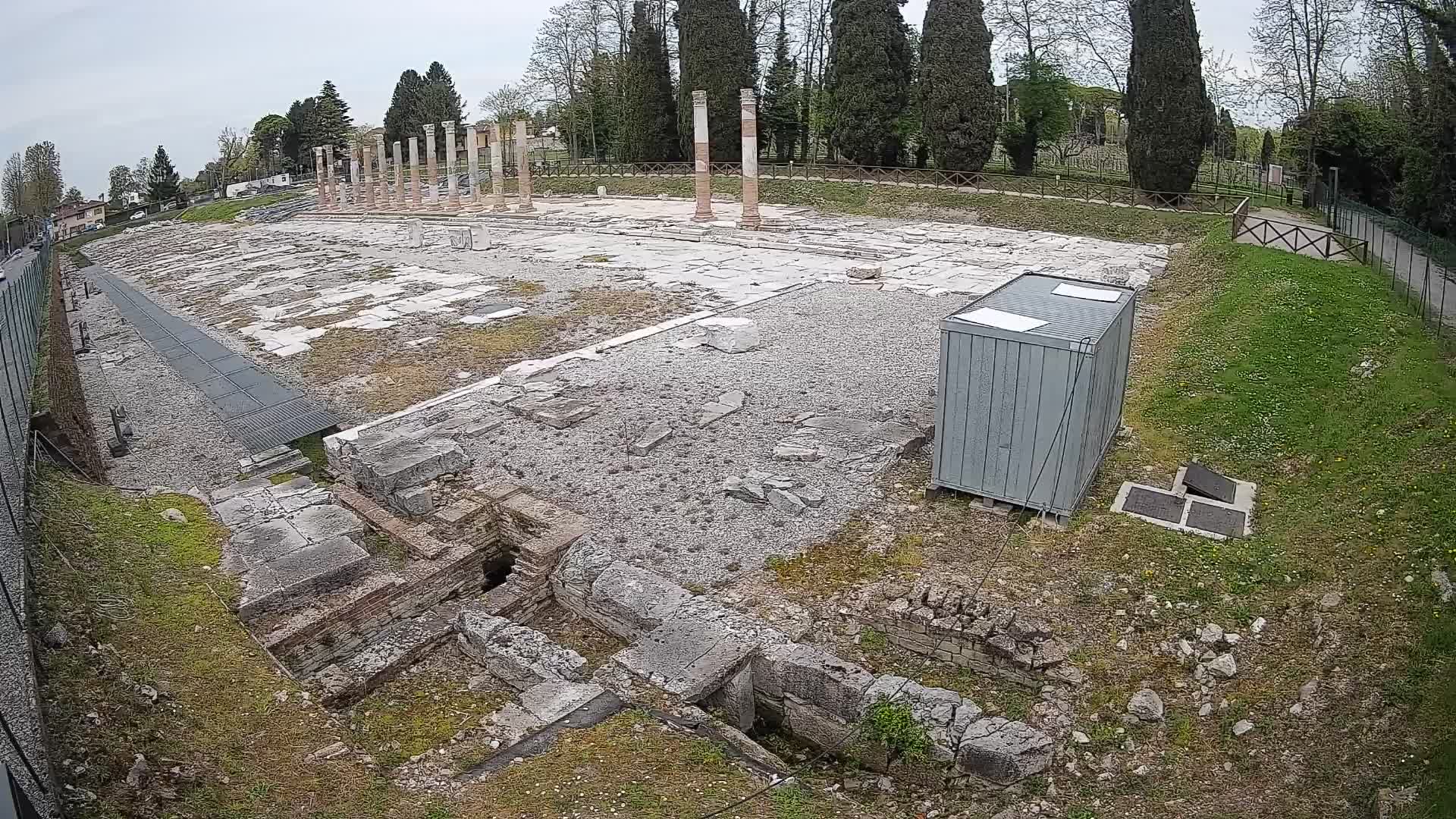 Webcam Foro Romano di Aquileia – Vista live sull’antico Foro