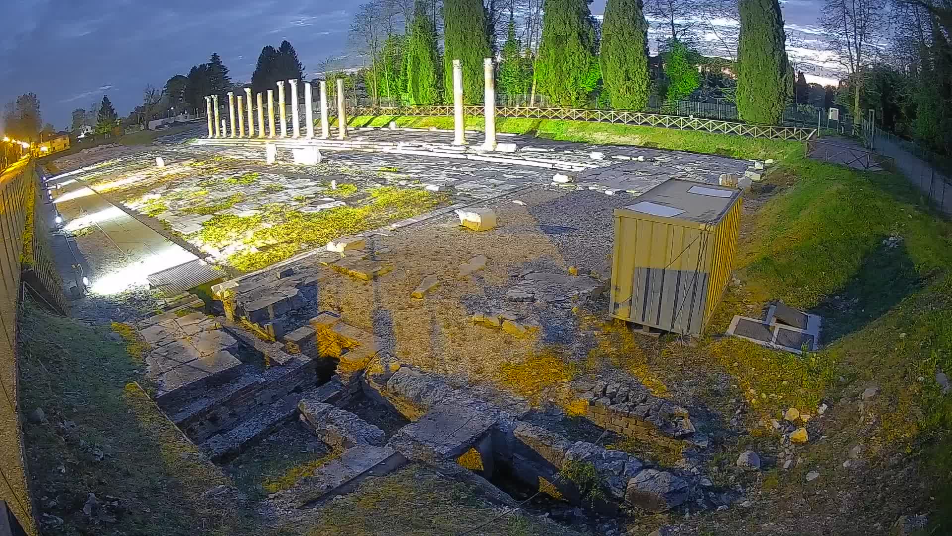 Webcam Foro Romano di Aquileia – Vista live sull’antico Foro