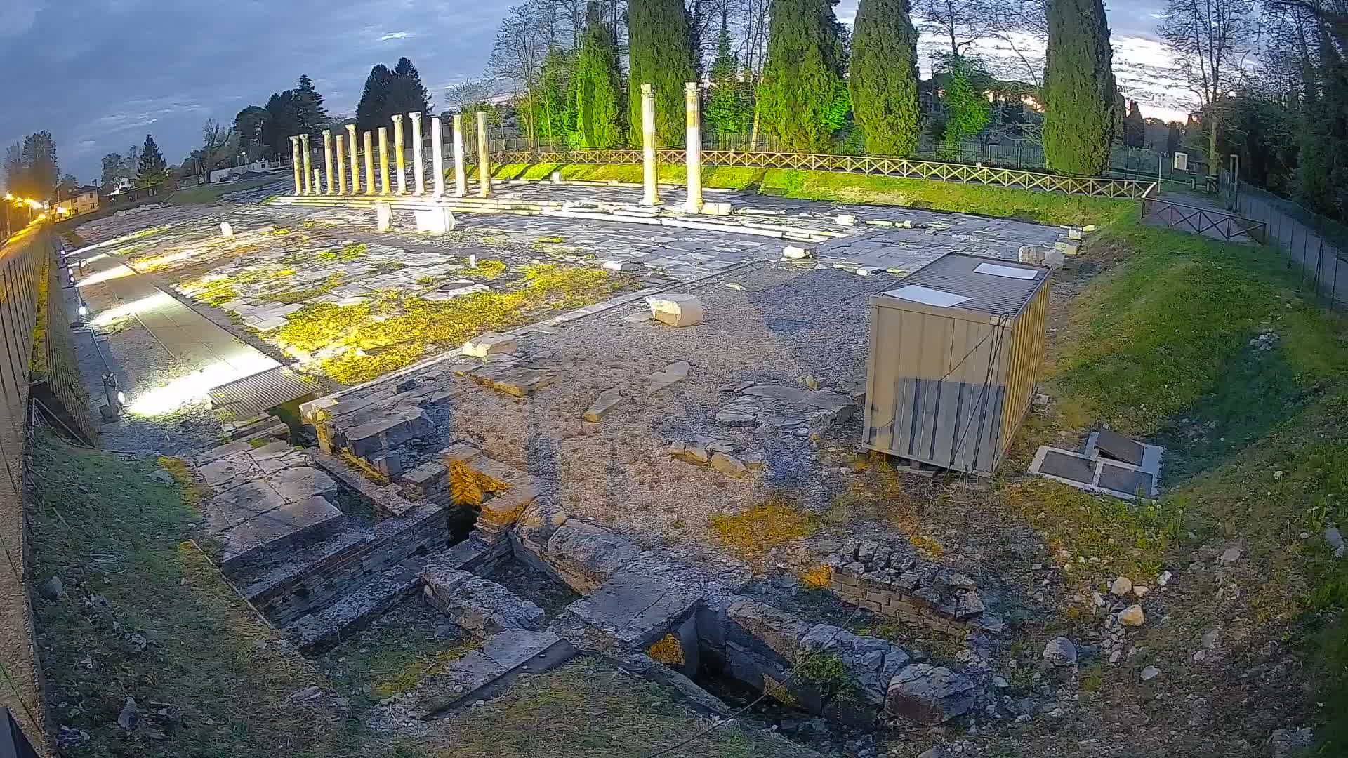 Webcam Foro Romano di Aquileia – Vista live sull’antico Foro