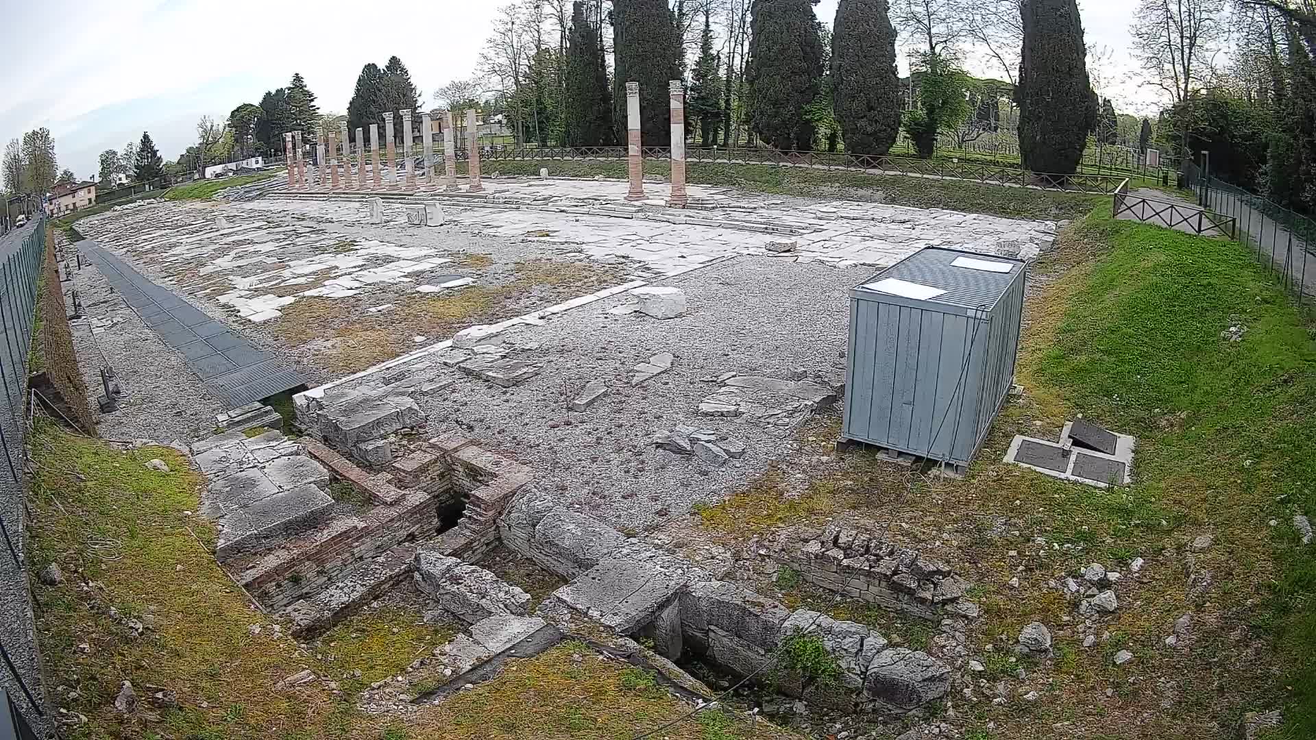 Webcam Foro Romano di Aquileia – Vista live sull’antico Foro