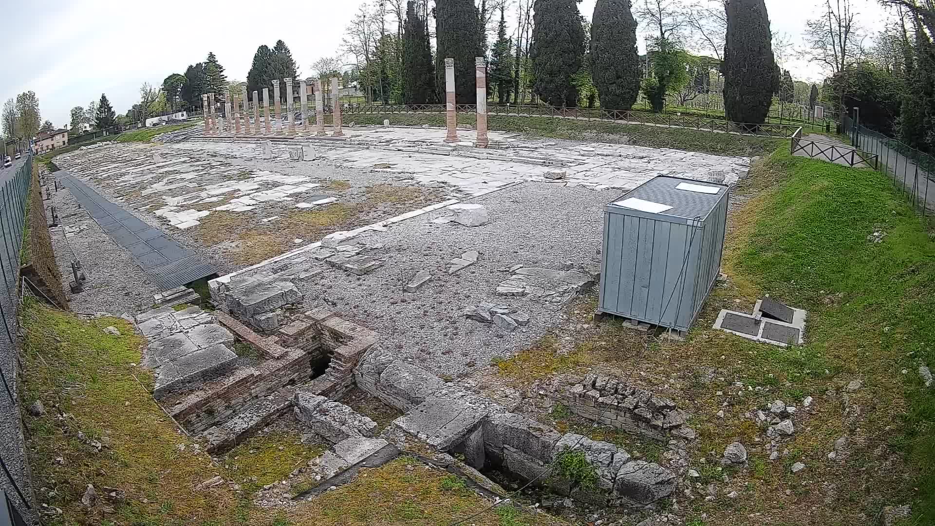 Webcam du Forum Romain d’Aquilée – Vue en direct du site antique