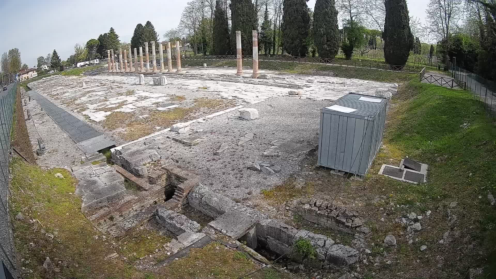 Webcam Foro Romano di Aquileia – Vista live sull’antico Foro