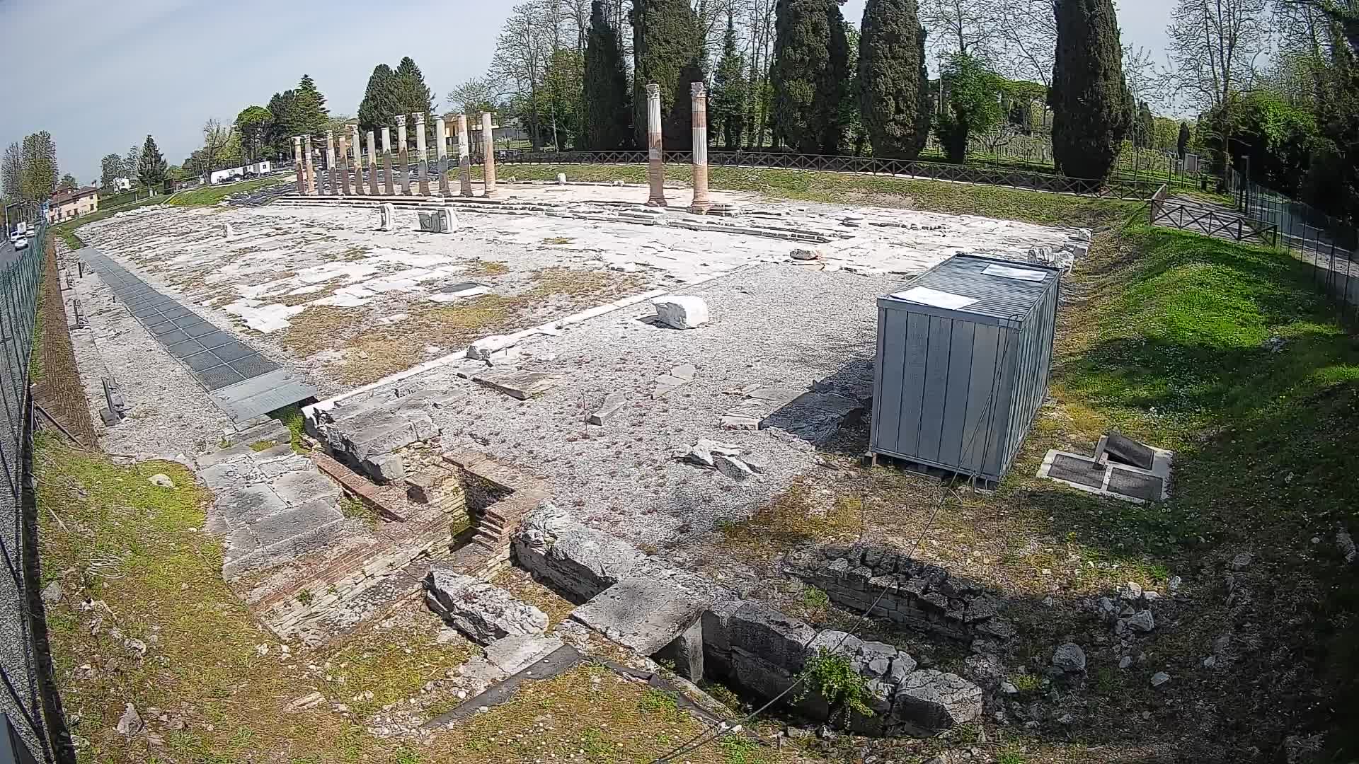 Webcam Foro Romano di Aquileia – Vista live sull’antico Foro