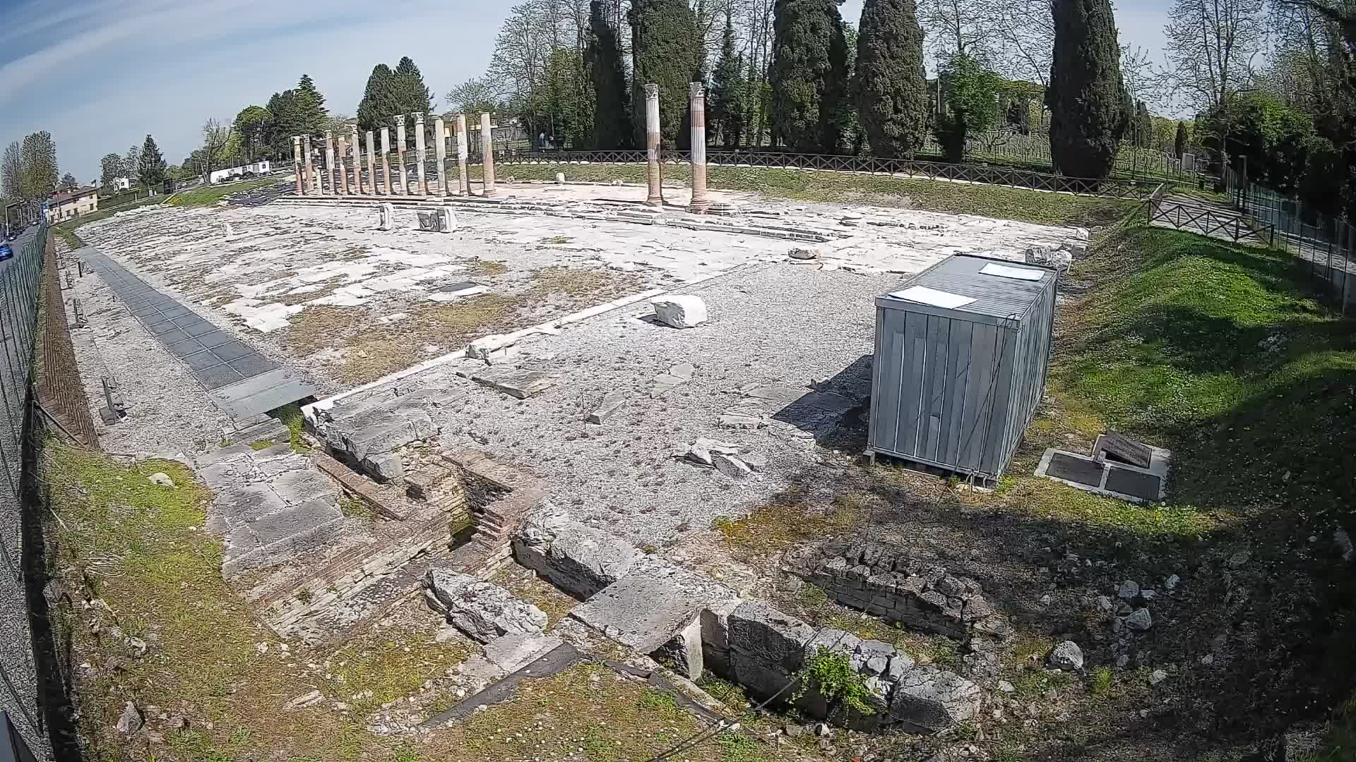 Webcam Foro Romano de Aquileia – Vista en vivo del Foro Romano