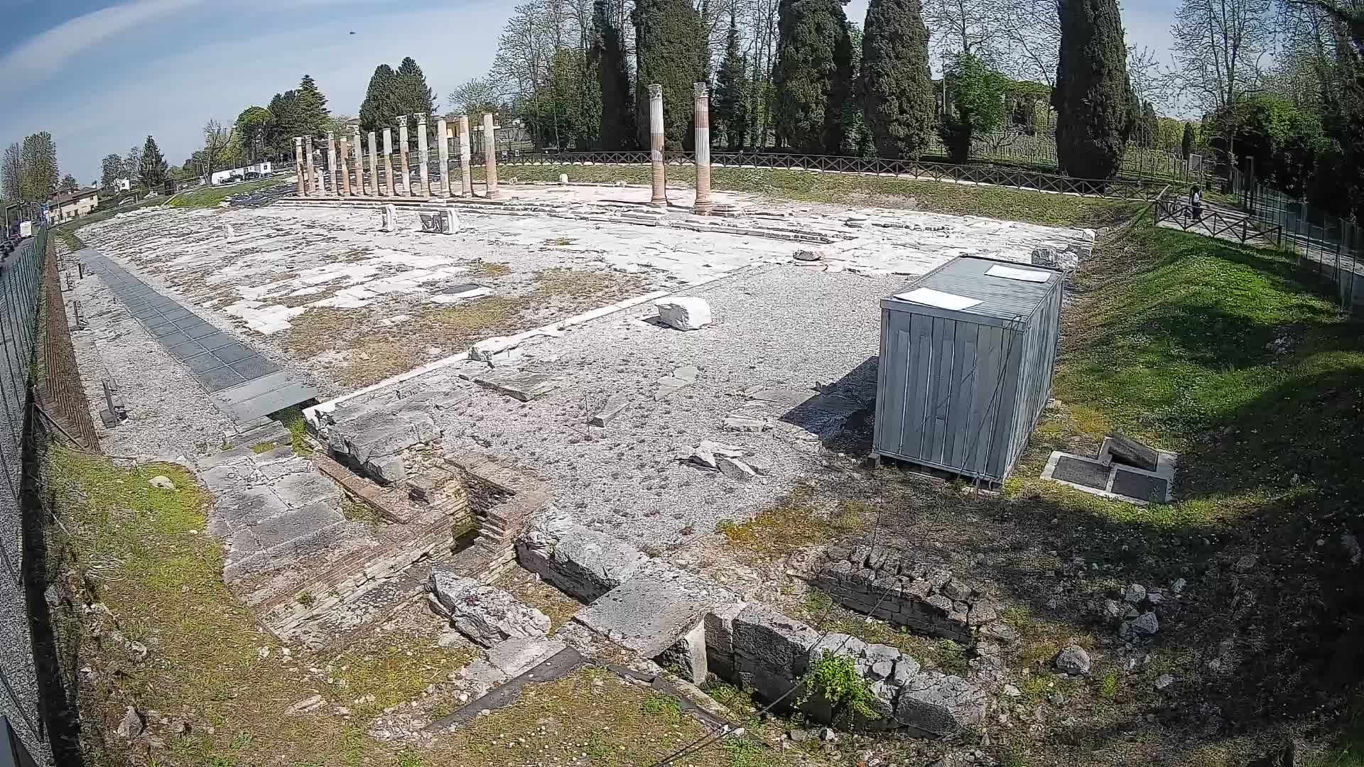 Webcam Foro Romano de Aquileia – Vista en vivo del Foro Romano