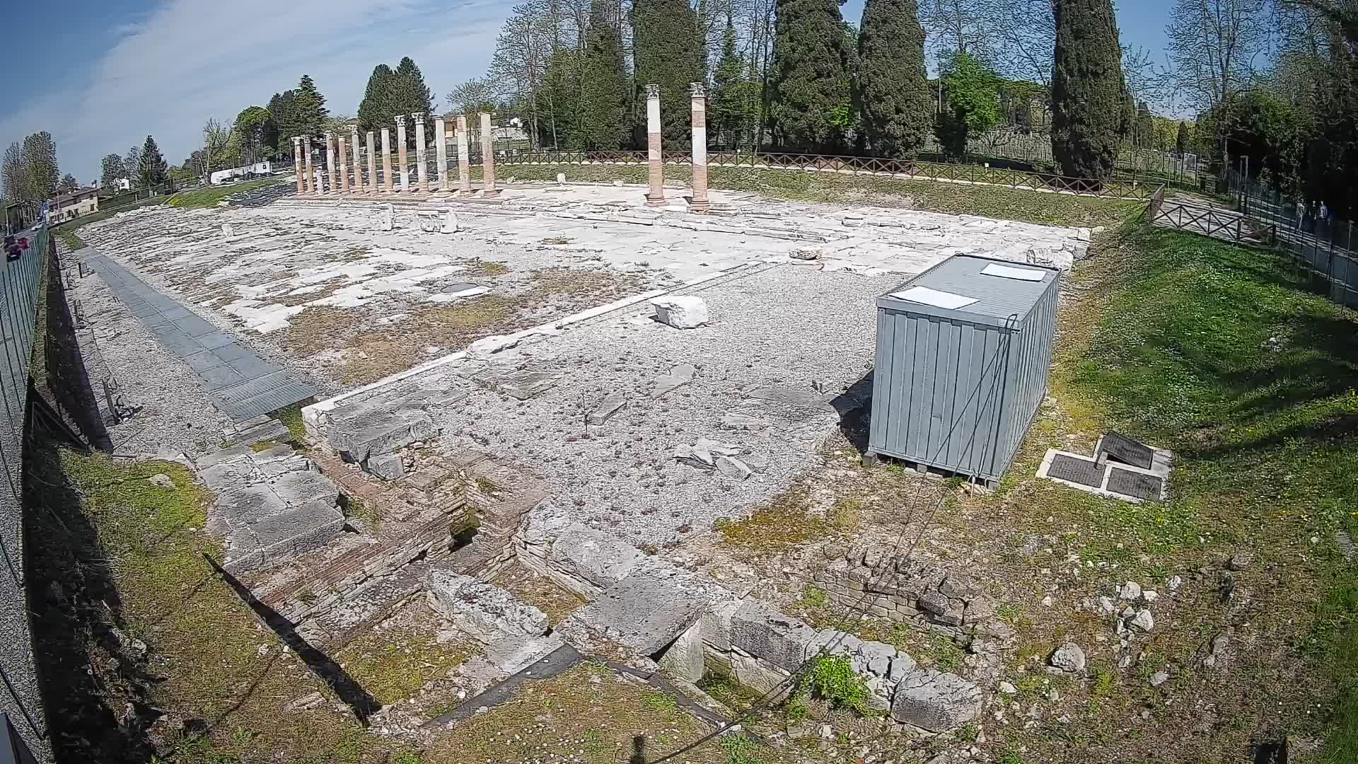 Webcam Foro Romano de Aquileia – Vista en vivo del Foro Romano
