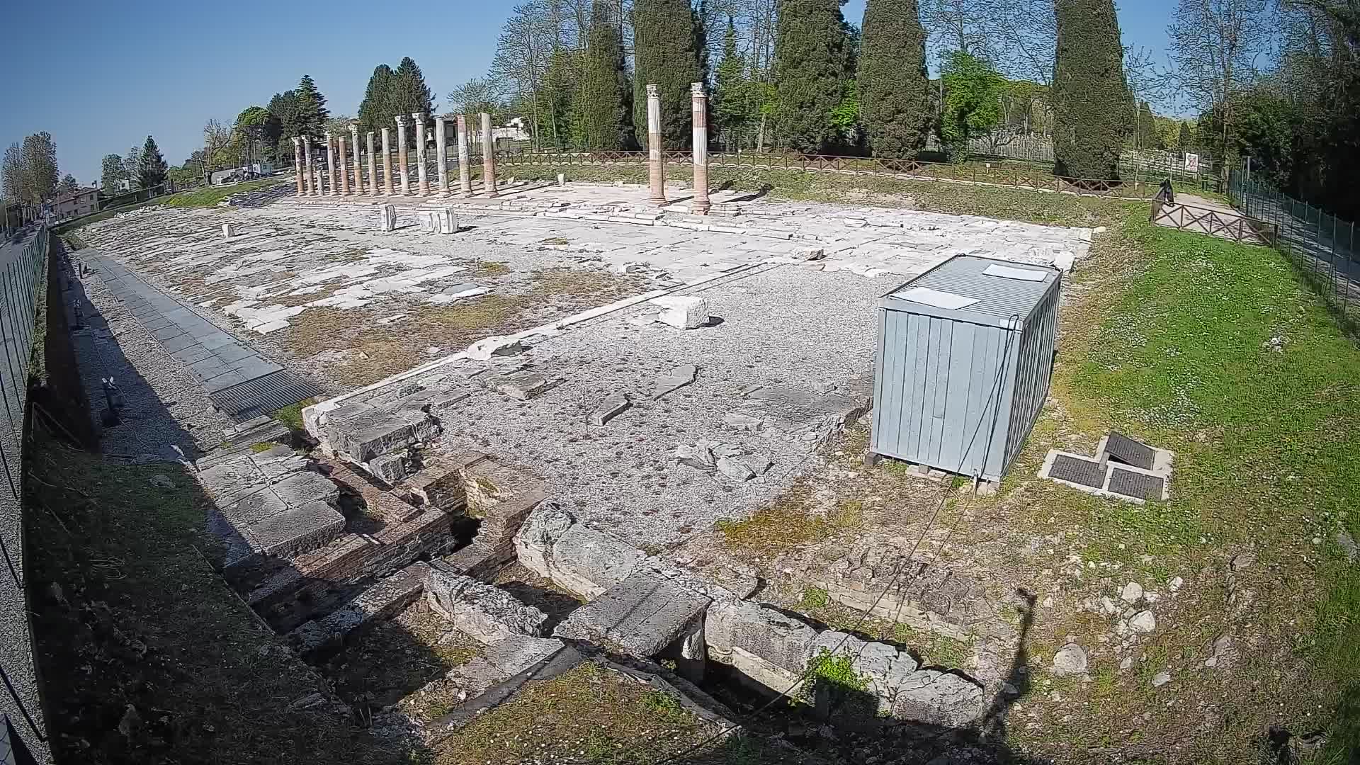 Webcam Foro Romano de Aquileia – Vista en vivo del Foro Romano