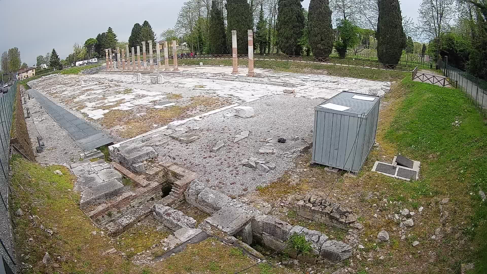 Webcam Foro Romano de Aquileia – Vista en vivo del Foro Romano