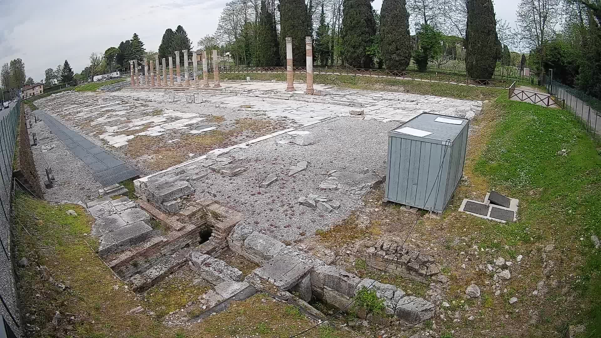 Webcam Foro Romano di Aquileia – Vista live sull’antico Foro