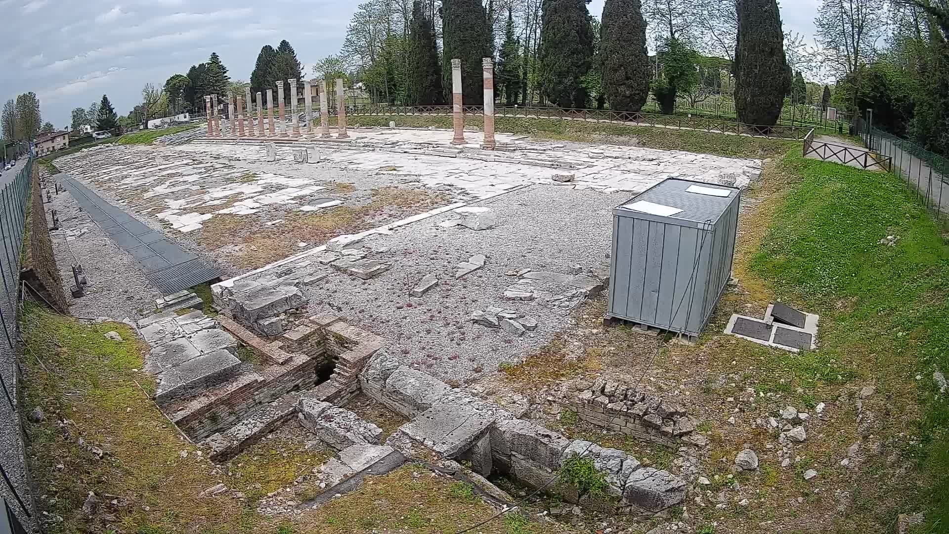 Webcam Foro Romano di Aquileia – Vista live sull’antico Foro