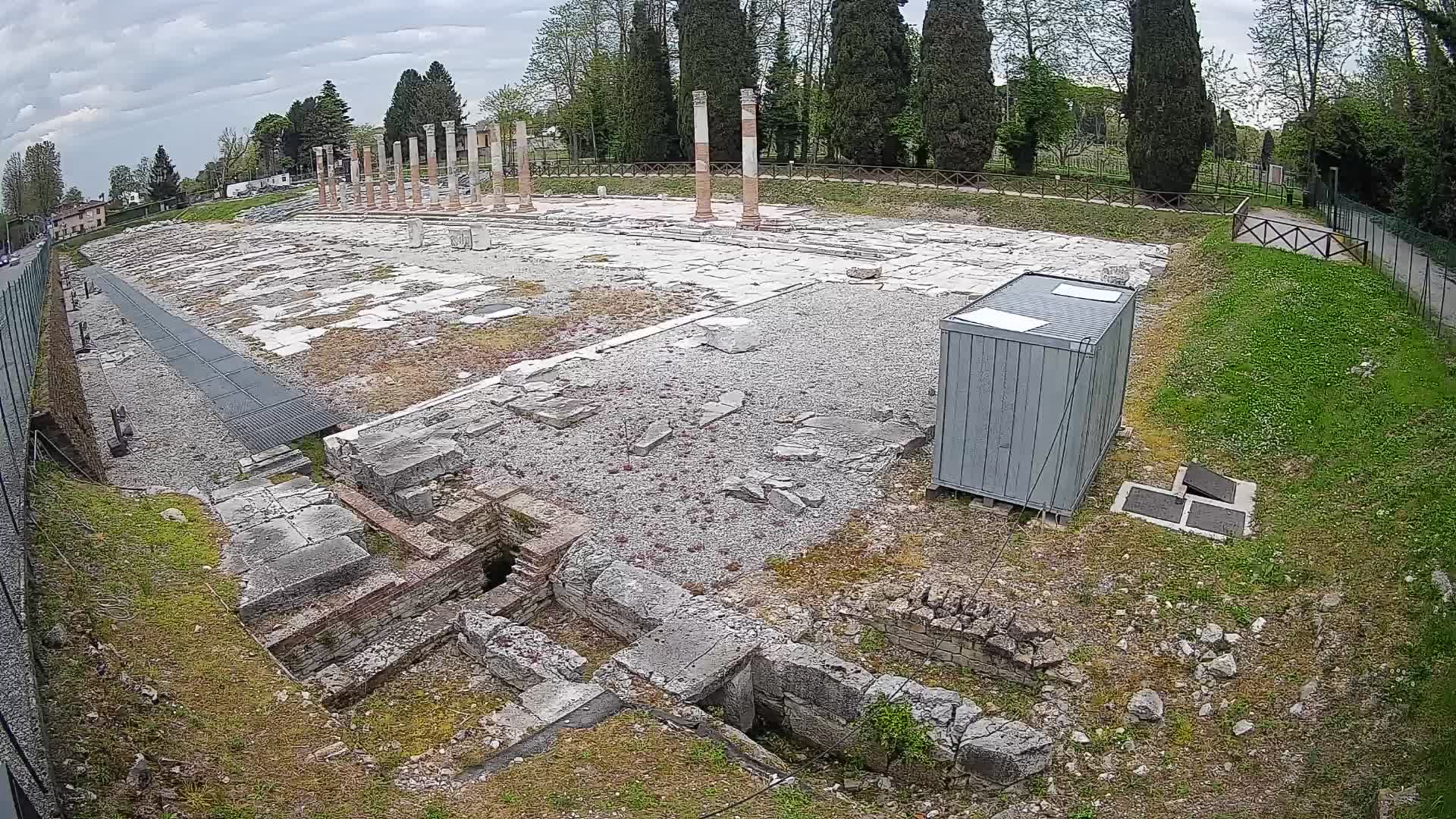 Webcam du Forum Romain d’Aquilée – Vue en direct du site antique
