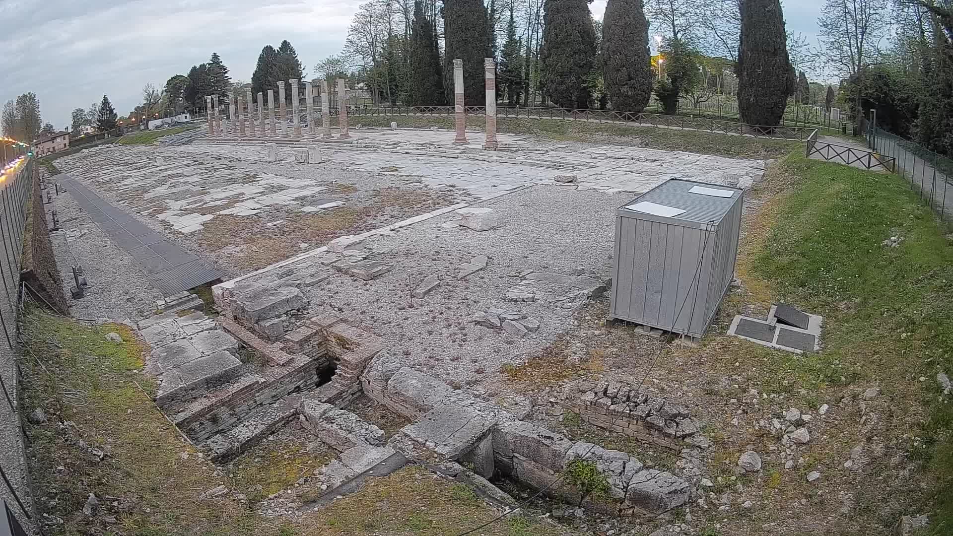 Webcam du Forum Romain d’Aquilée – Vue en direct du site antique