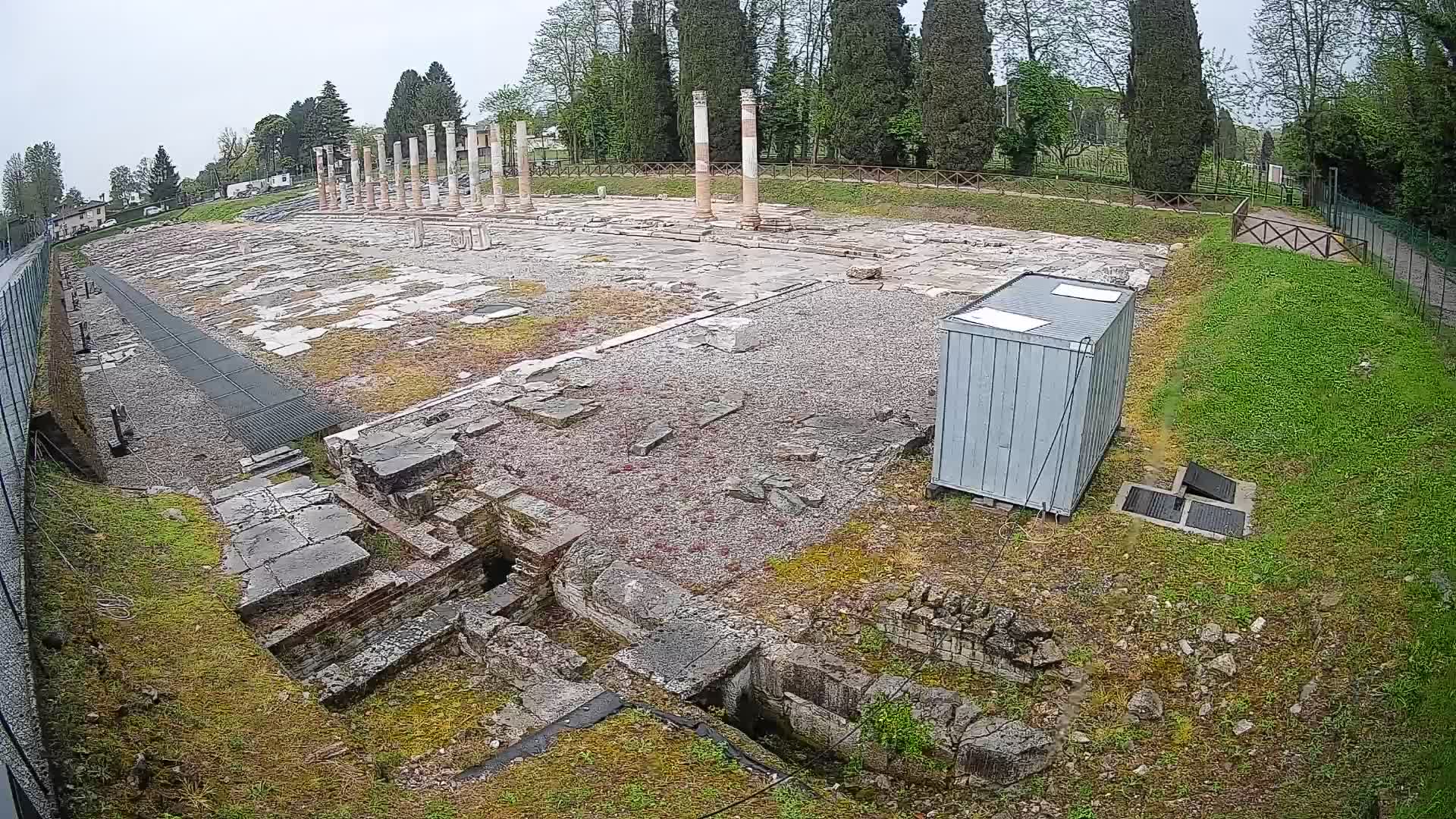 Webcam Foro Romano di Aquileia – Vista live sull’antico Foro