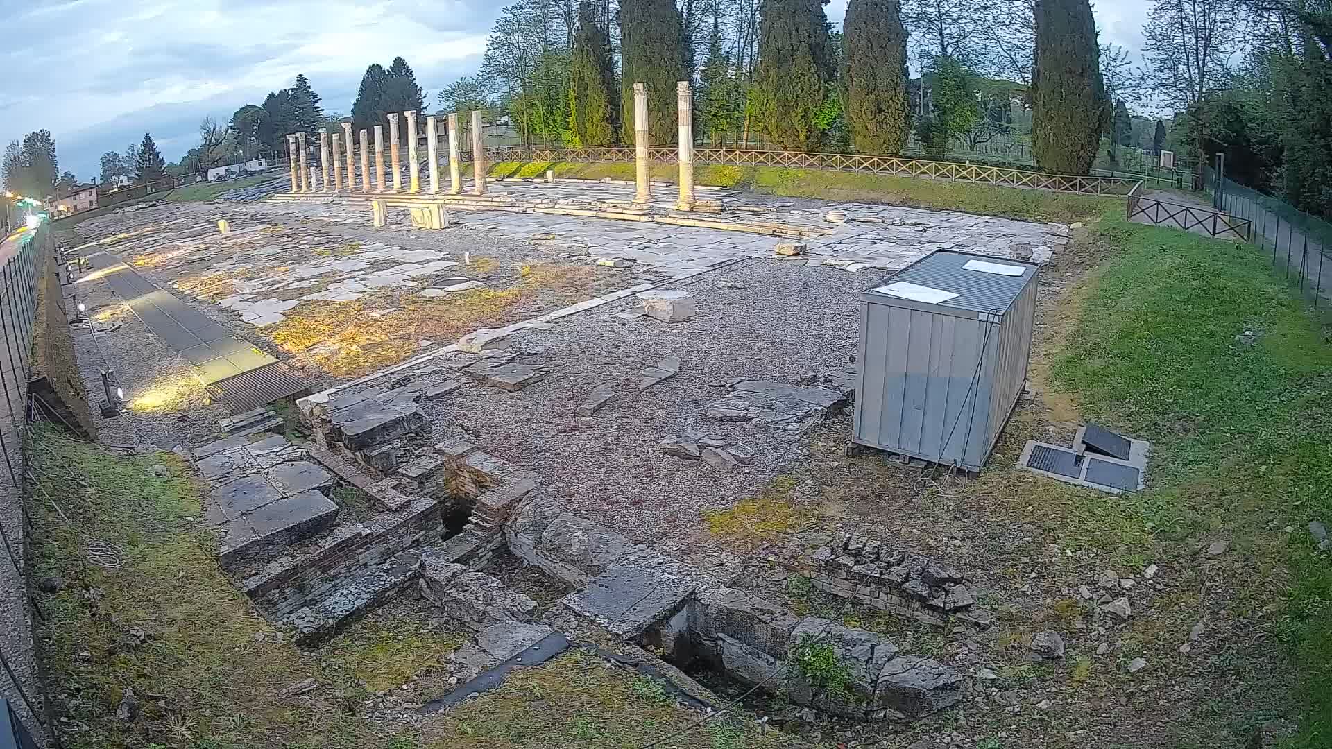 Webcam Foro Romano di Aquileia – Vista live sull’antico Foro