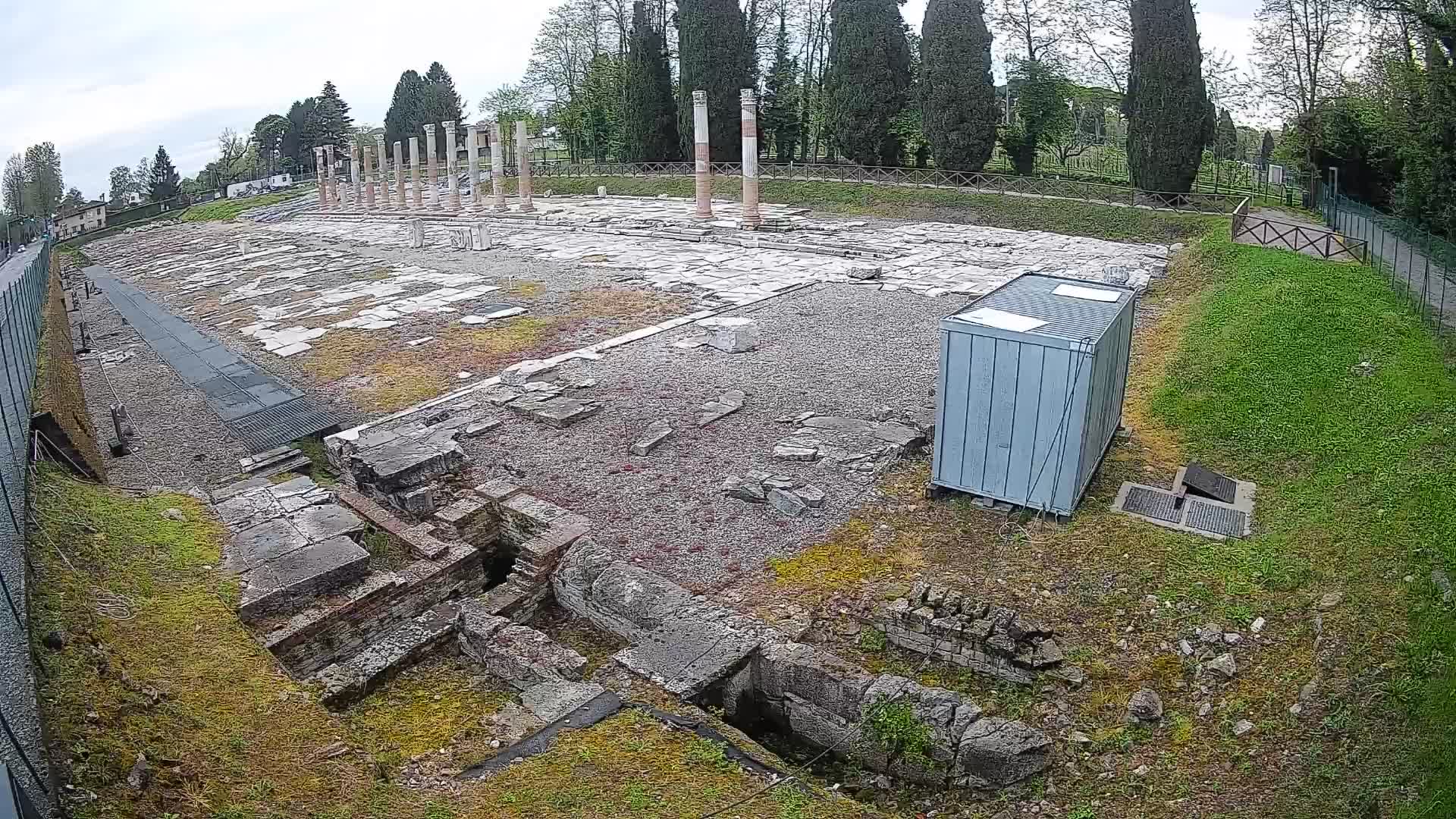Webcam Foro Romano di Aquileia – Vista live sull’antico Foro