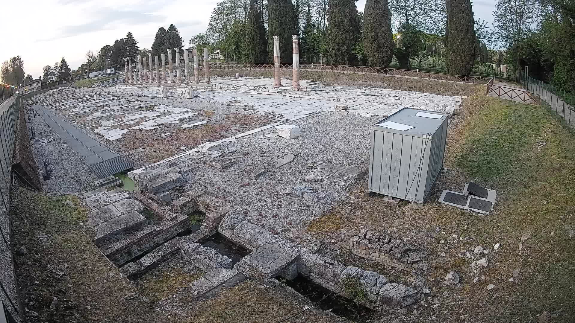 Webcam Foro Romano de Aquileia – Vista en vivo del Foro Romano