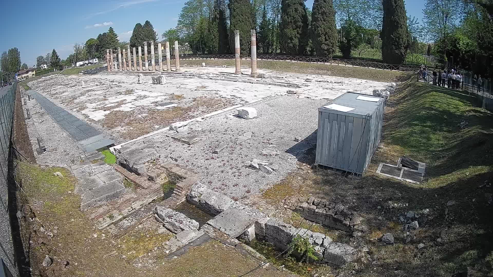Webcam Foro Romano di Aquileia – Vista live sull’antico Foro