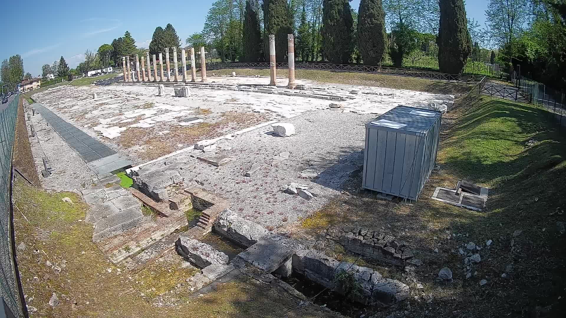 Webcam Foro Romano di Aquileia – Vista live sull’antico Foro
