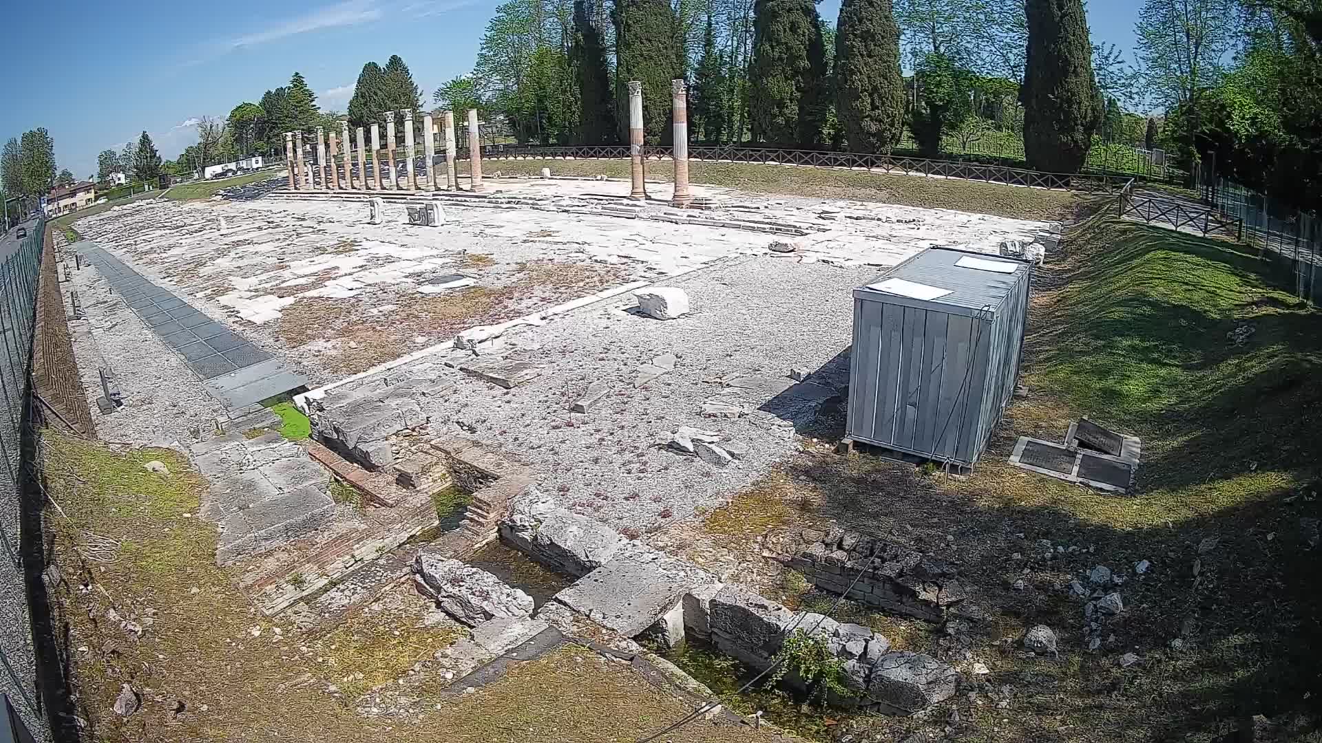 Webcam Foro Romano di Aquileia – Vista live sull’antico Foro
