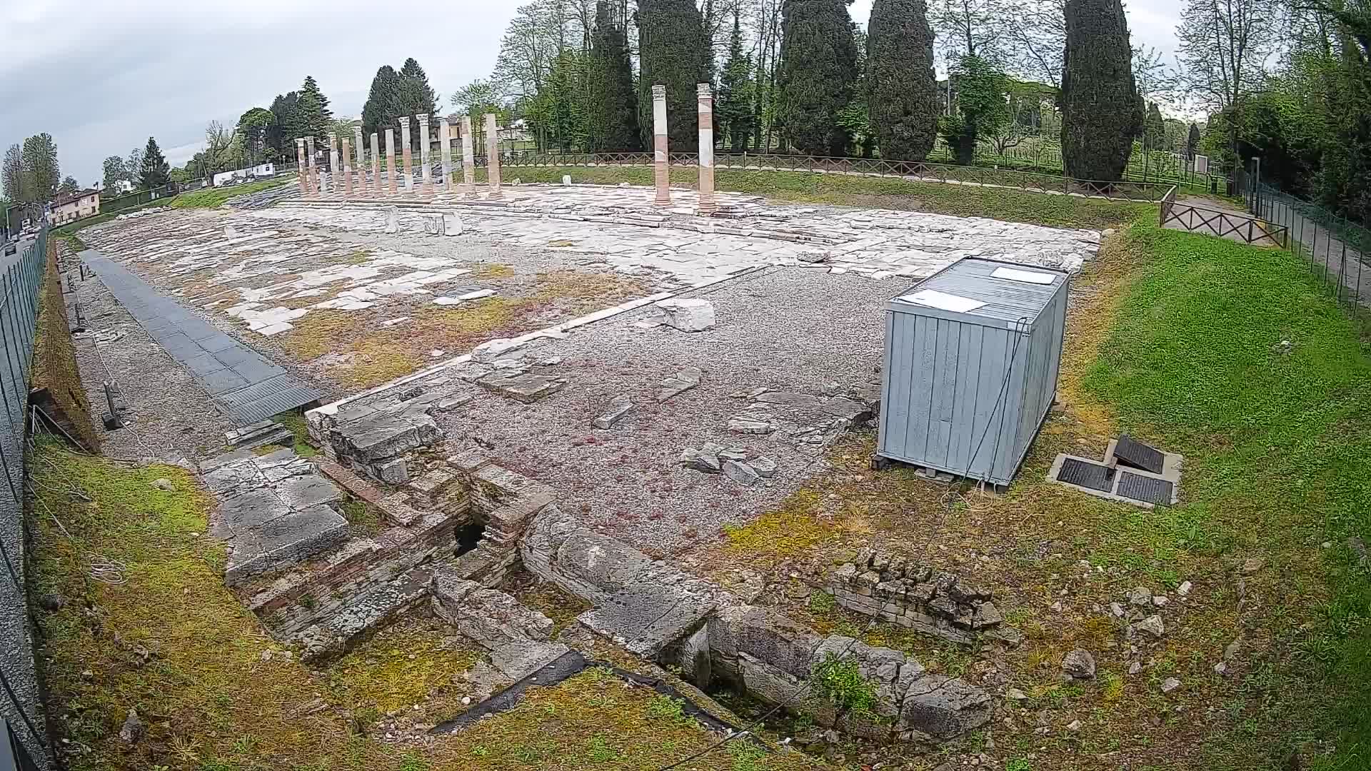 Webcam Foro Romano di Aquileia – Vista live sull’antico Foro