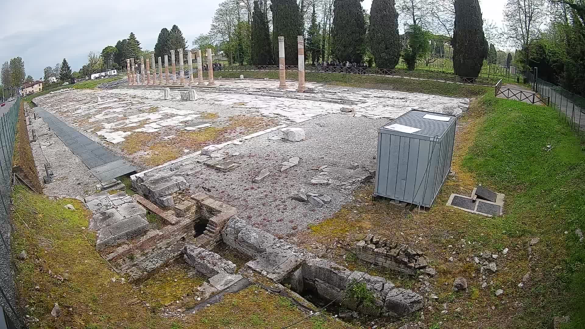 Webcam Foro Romano de Aquileia – Vista en vivo del Foro Romano