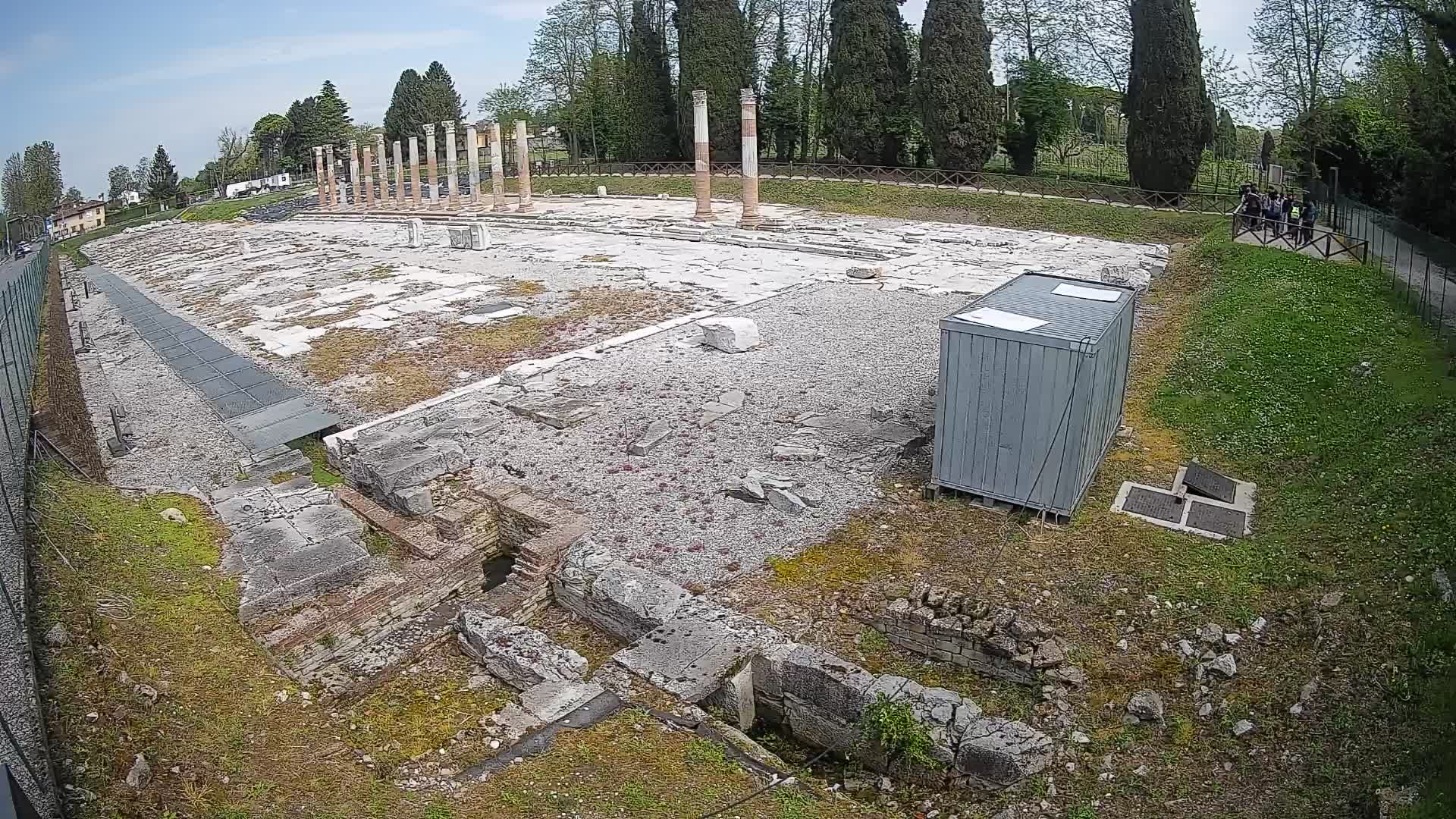 Webcam Foro Romano di Aquileia – Vista live sull’antico Foro