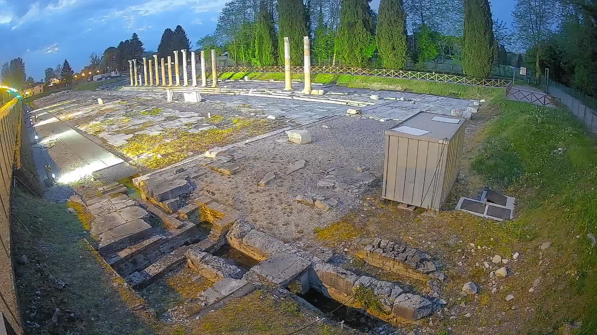 Webcam du Forum Romain d’Aquilée – Vue en direct du site antique