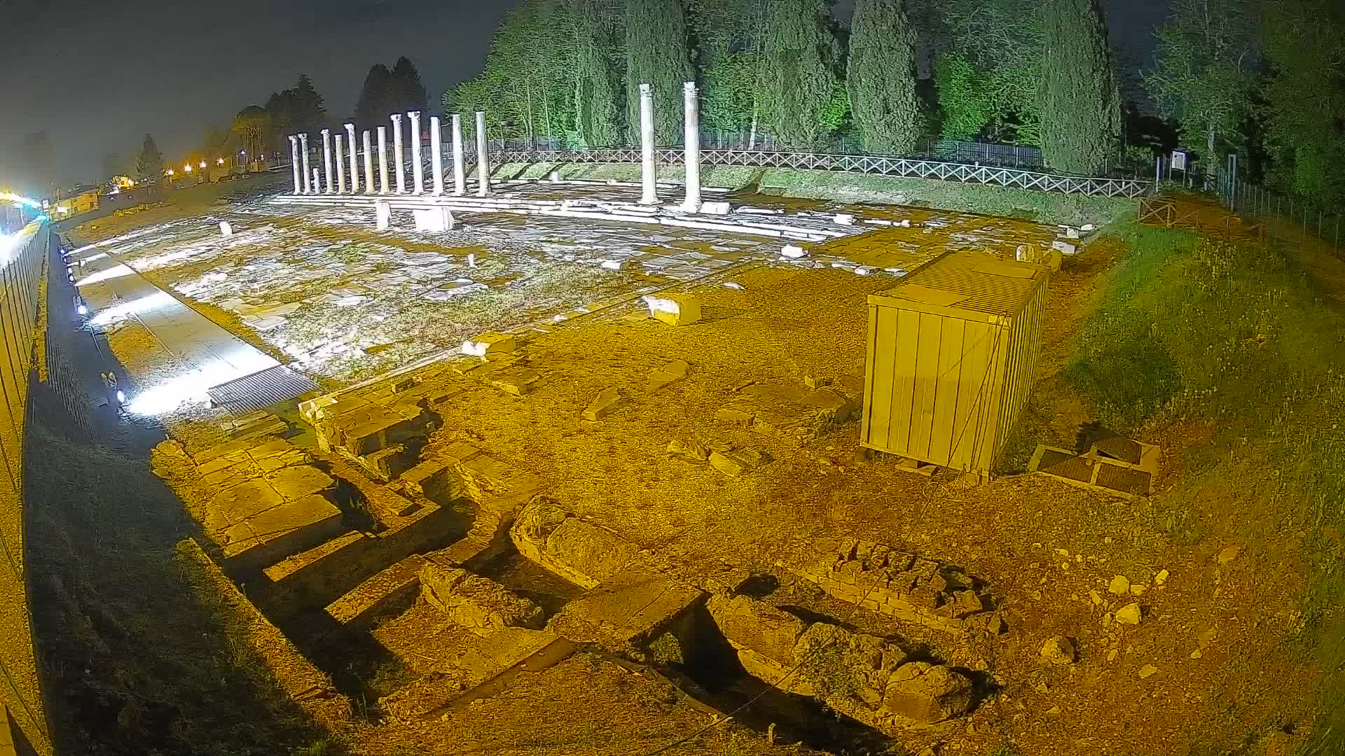 Webcam Foro Romano di Aquileia – Vista live sull’antico Foro