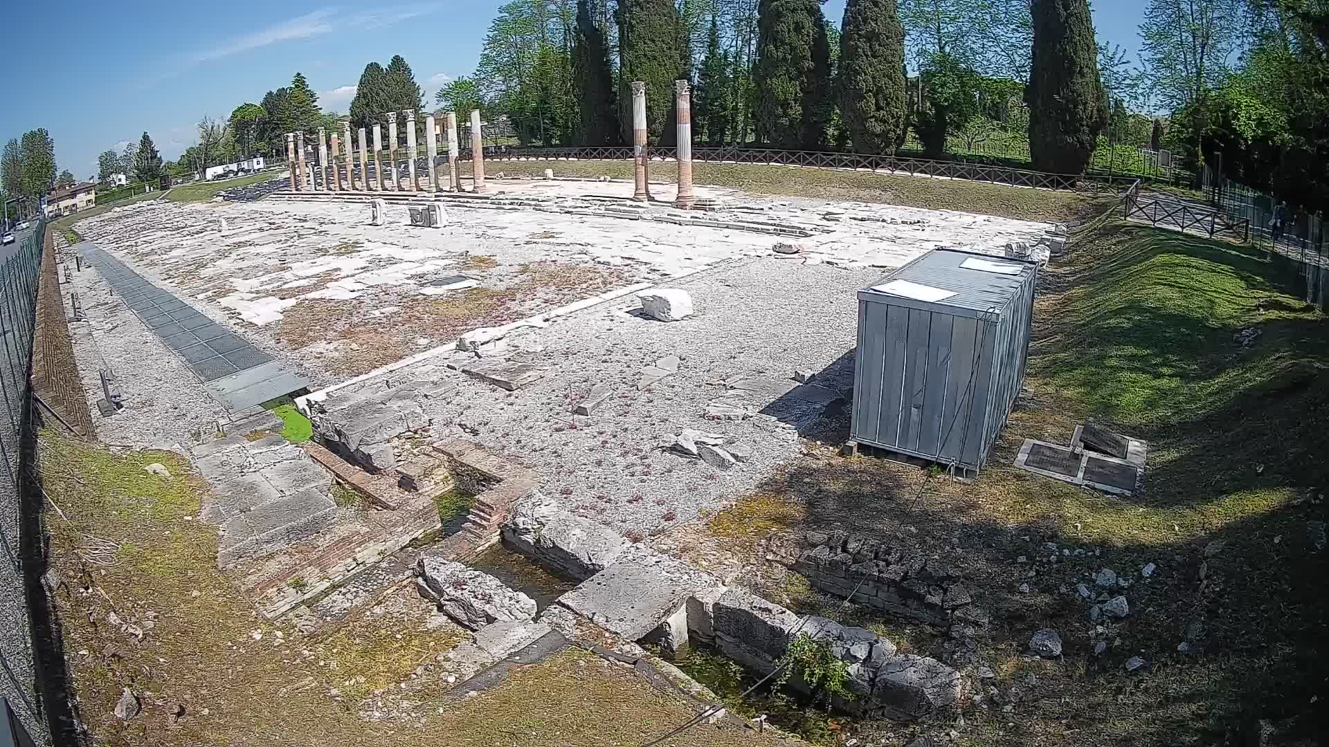 Webcam du Forum Romain d’Aquilée – Vue en direct du site antique